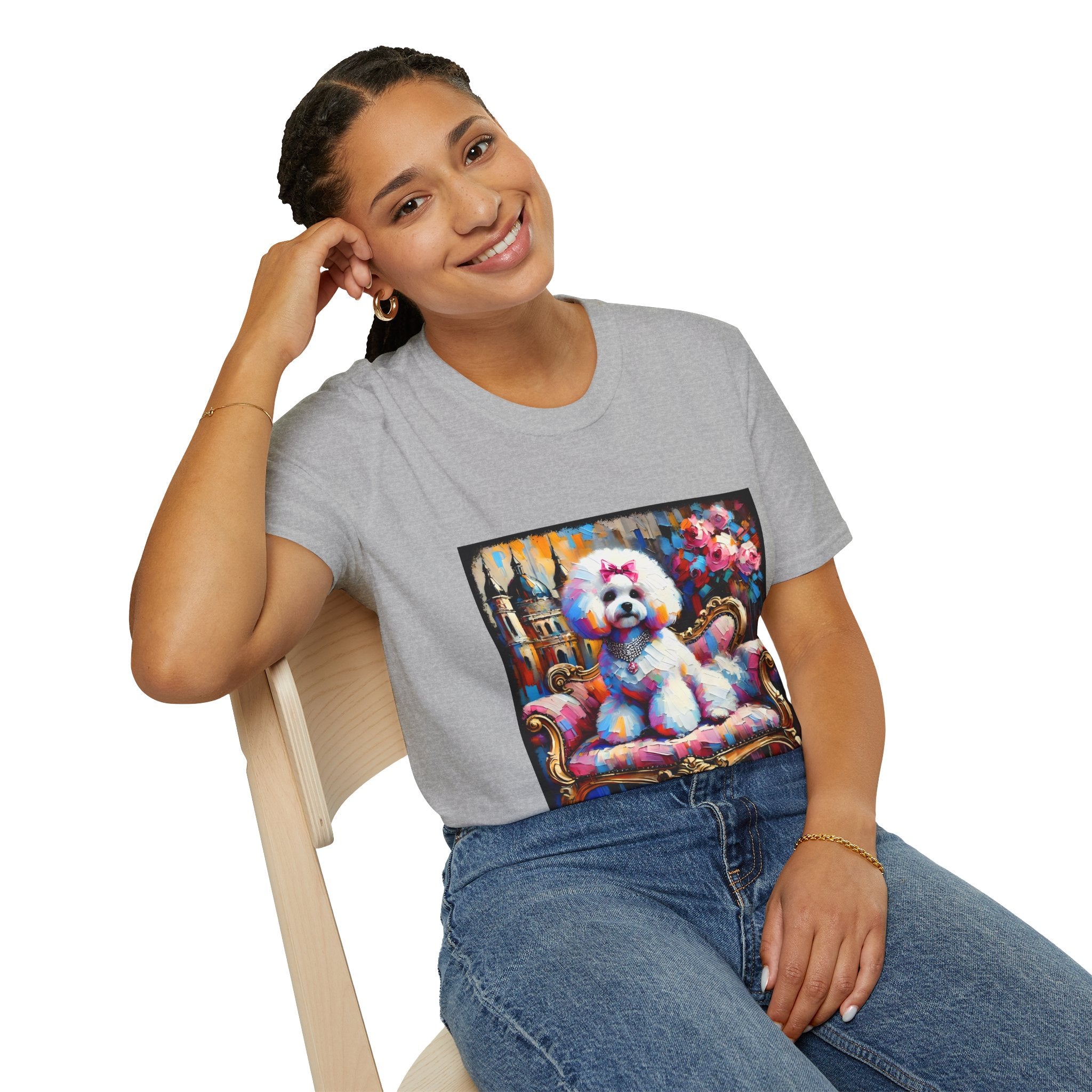 Bichon Frise diamond Princess Classic | Unisex Dog T-Shirt