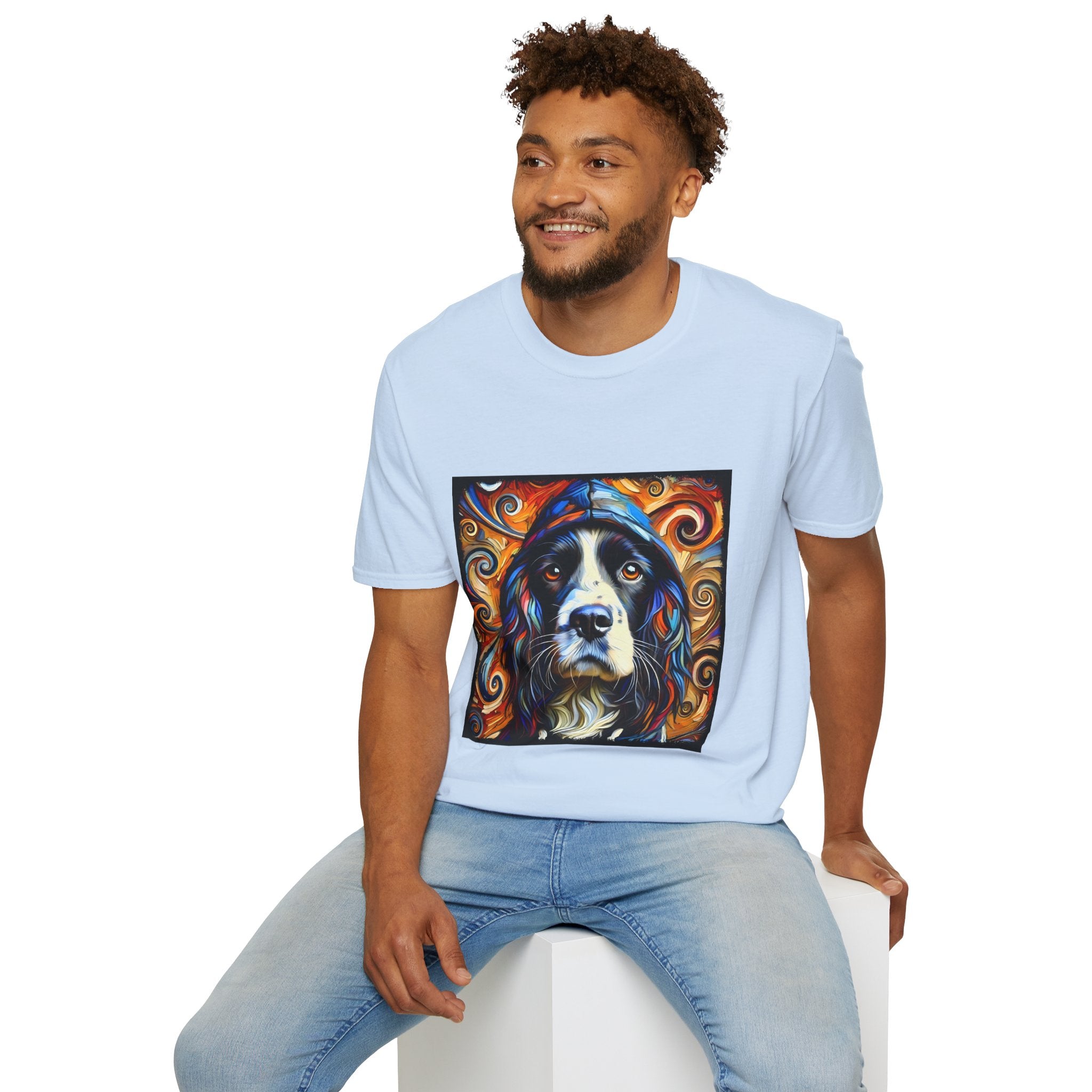 English Springer Spaniel Relaxed Swirl | Unisex Dog T-Shirt