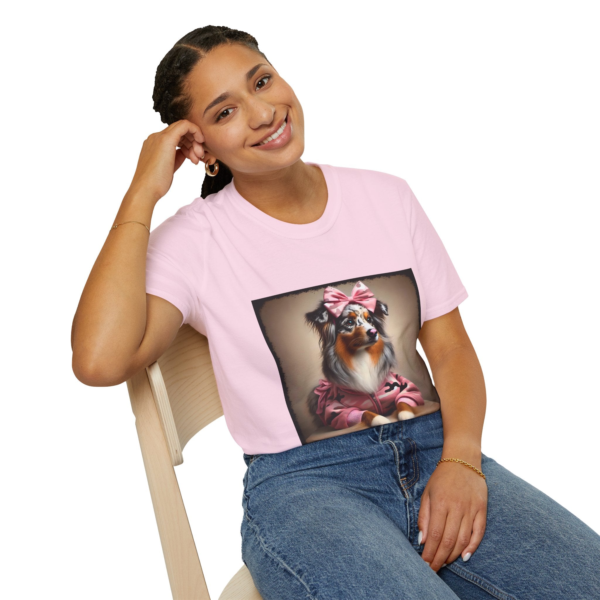 Australian Shepherd Camo Cutie | Unisex Dog T-Shirt