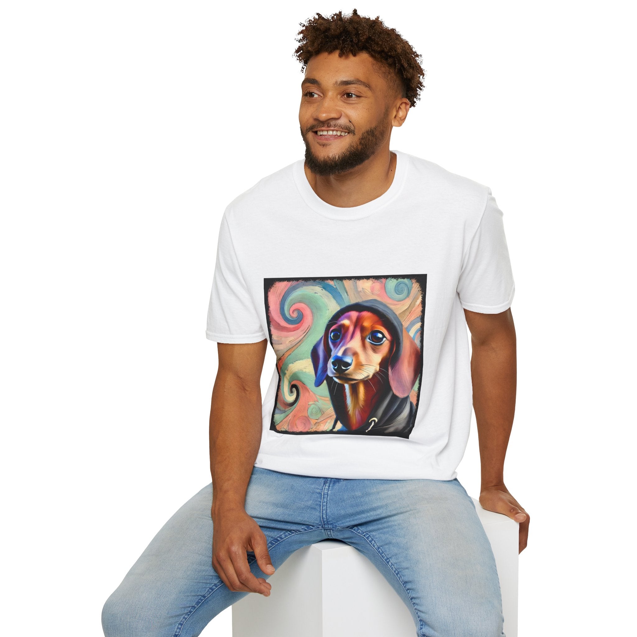 Dachshund Pastel Swirl | Unisex Dog T-Shirt