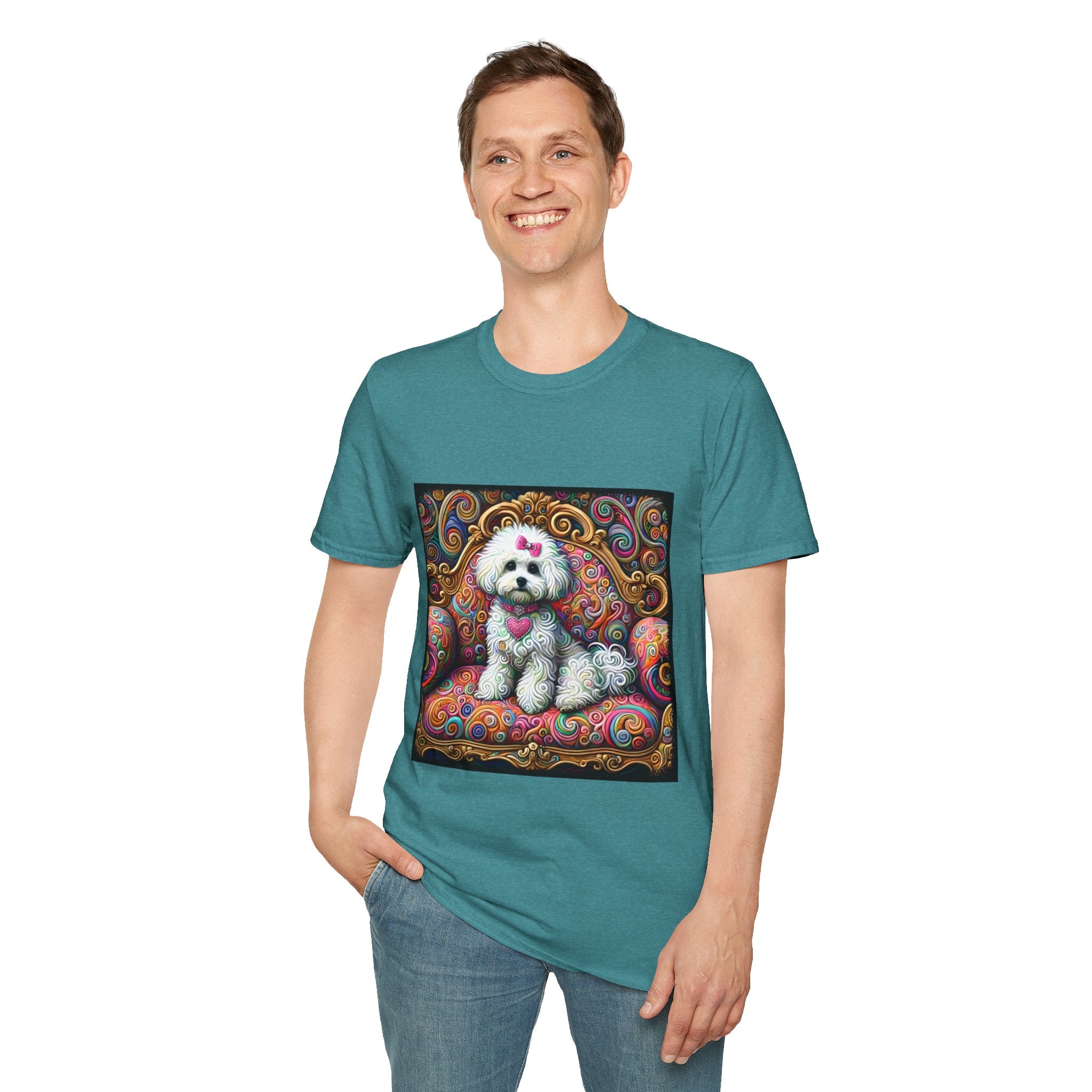 Bichon Frise Love Swirl | Unisex Dog T-Shirt