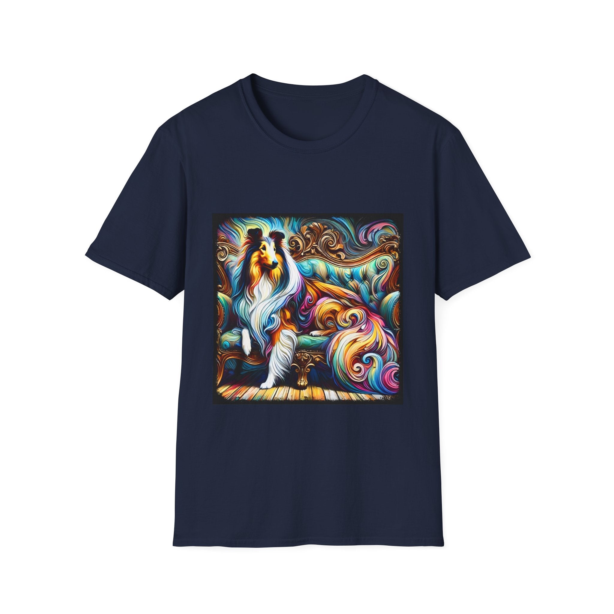 Collie Pastel Swirl | Unisex Dog T-Shirt