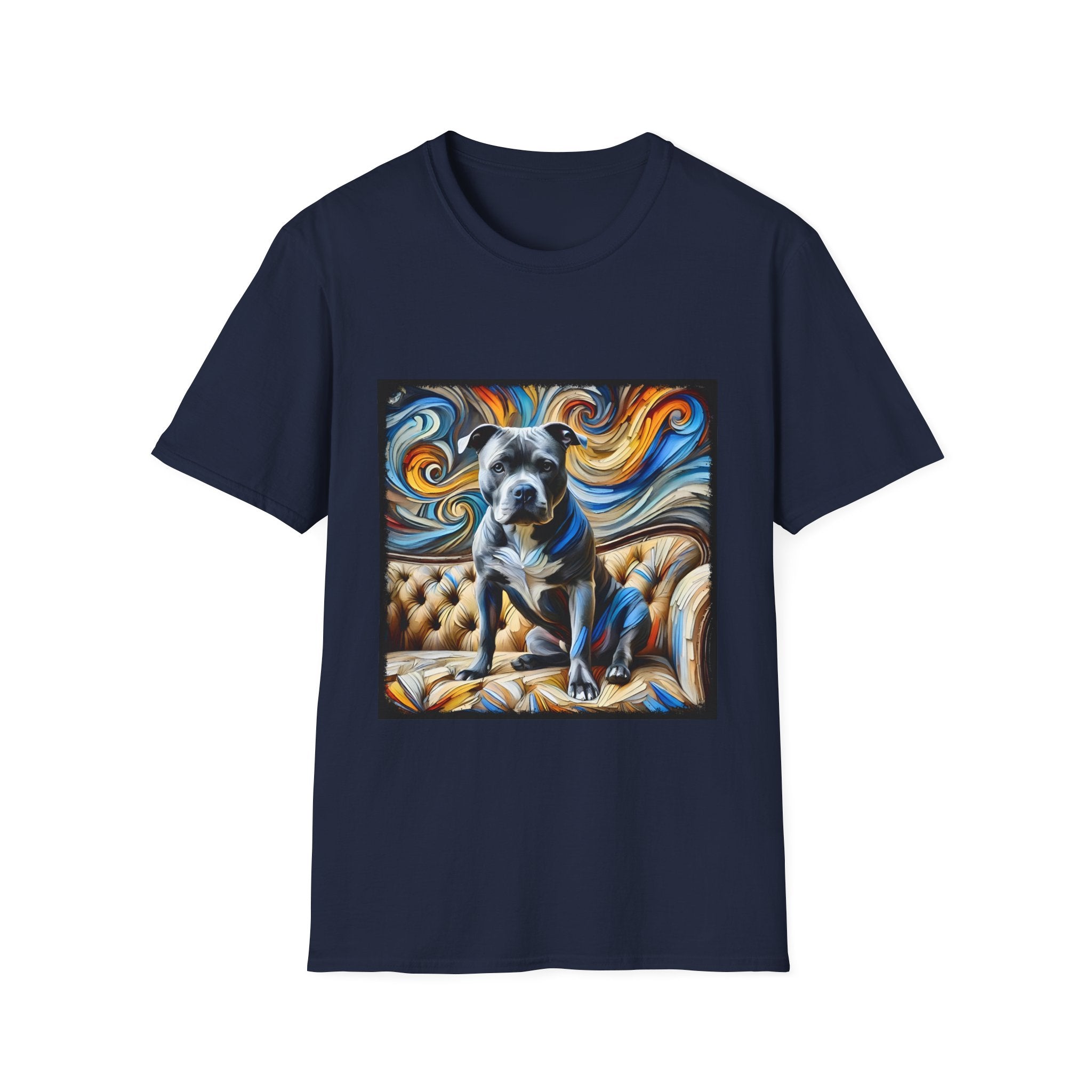 American Pit Bull Terrier Shirt | Blue Swirl Dog Lover Tee