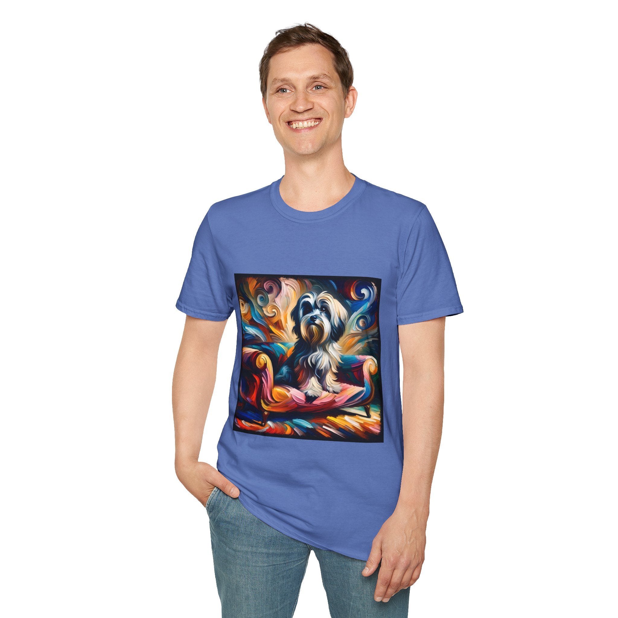 Havanese Blaze Swirl |  Unisex Dog T-Shirt
