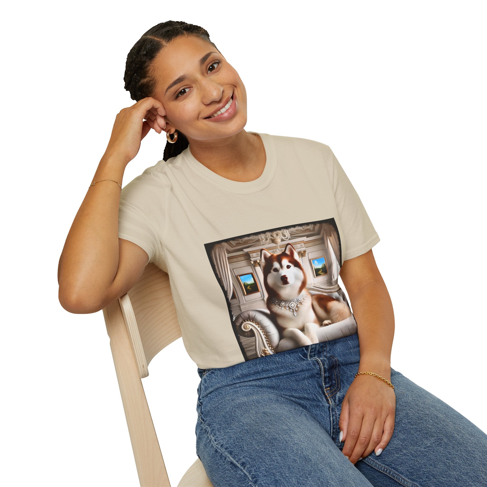 Siberian Husky Red Princess | Unisex Dog T-Shirt