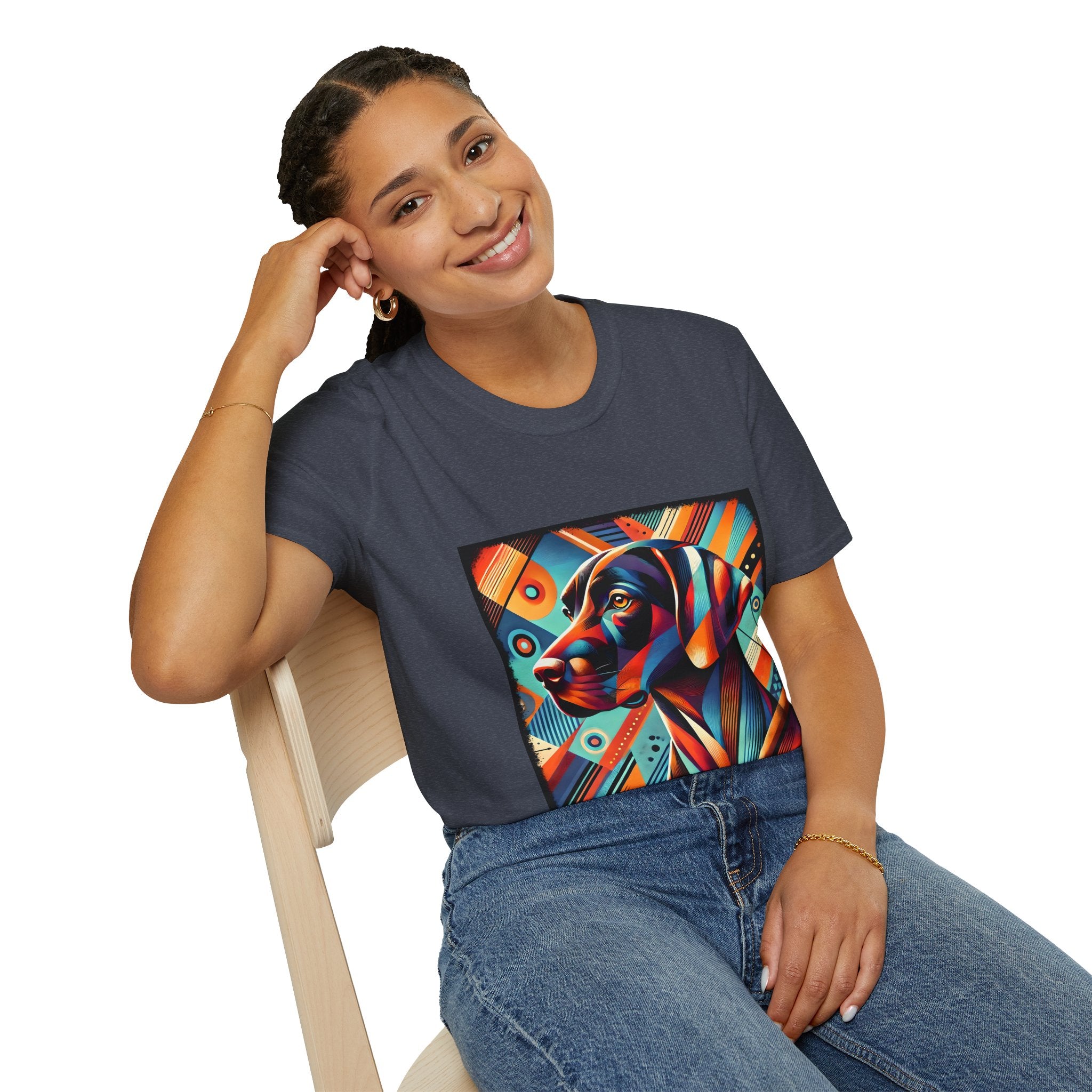 German Shorthaired Pointer Bold Geometric | Unisex Dog T-Shirt