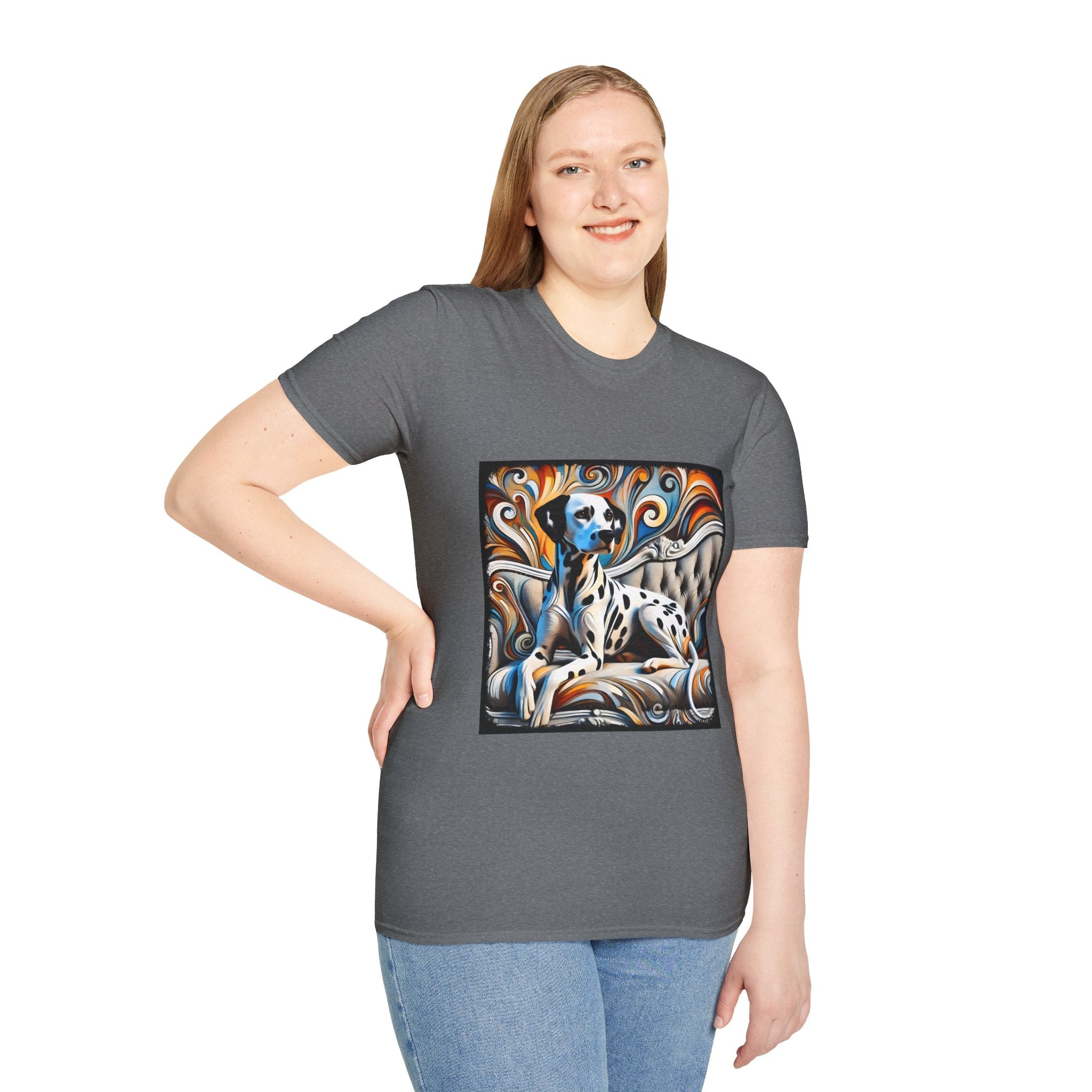Dalmatian vivid Swirl | Unisex Dog T-Shirt