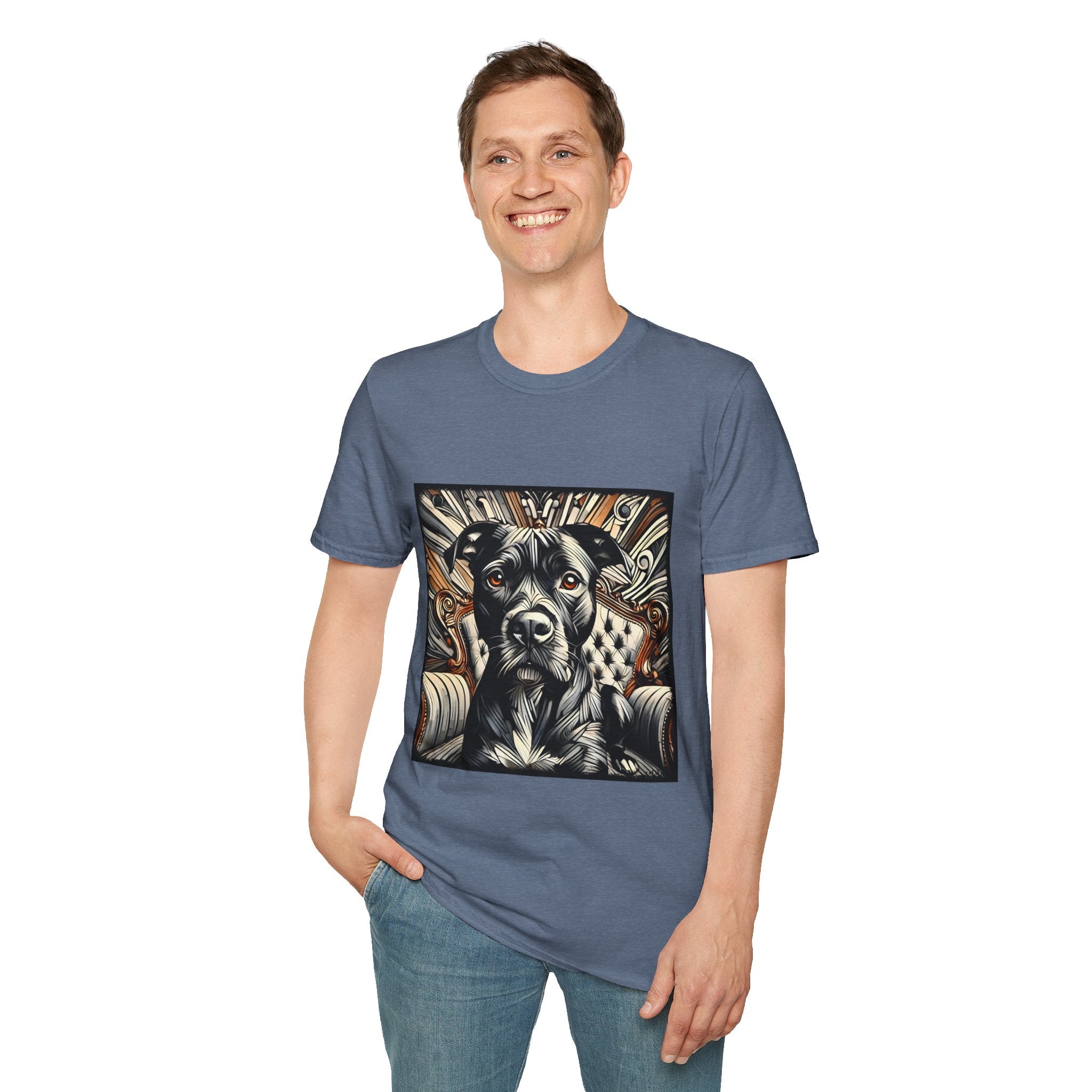 American Pit Bull Terrier Shirt | B&W Brown Eyes Dog Lover Tee