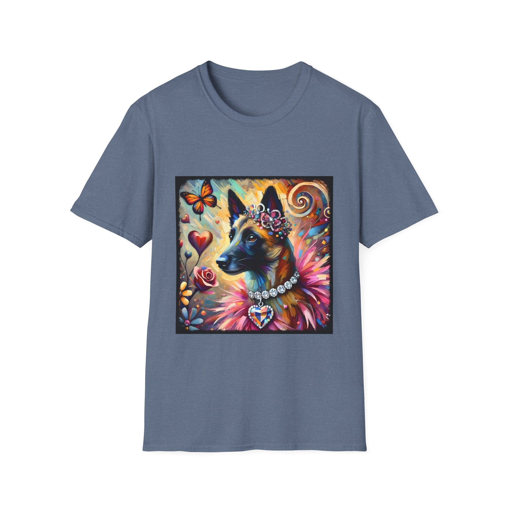 Belgian Malinois Diamond Heart Classic | Unisex Dog T-Shirt