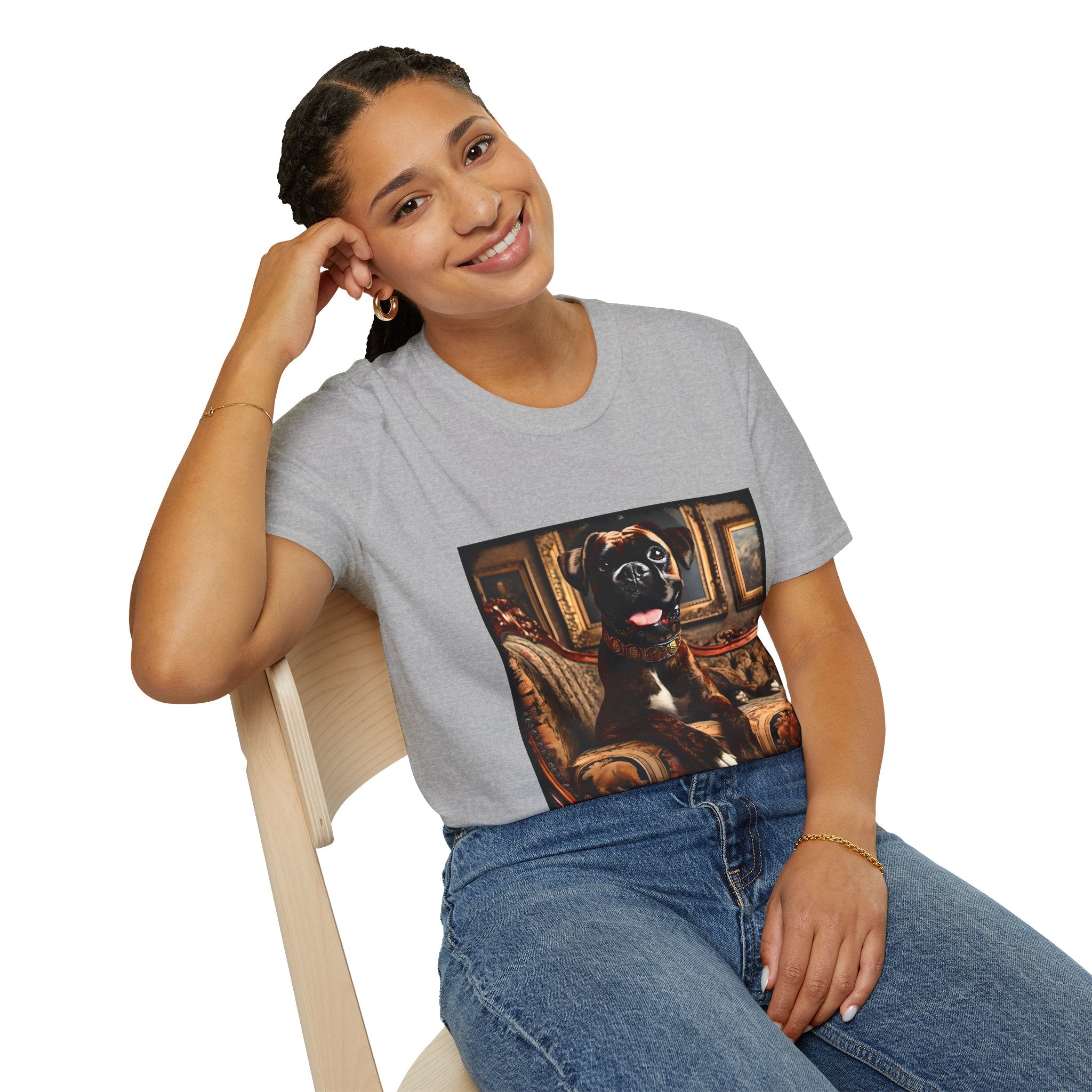 Boxer Happy Regal | Unisex Dog T-Shirt
