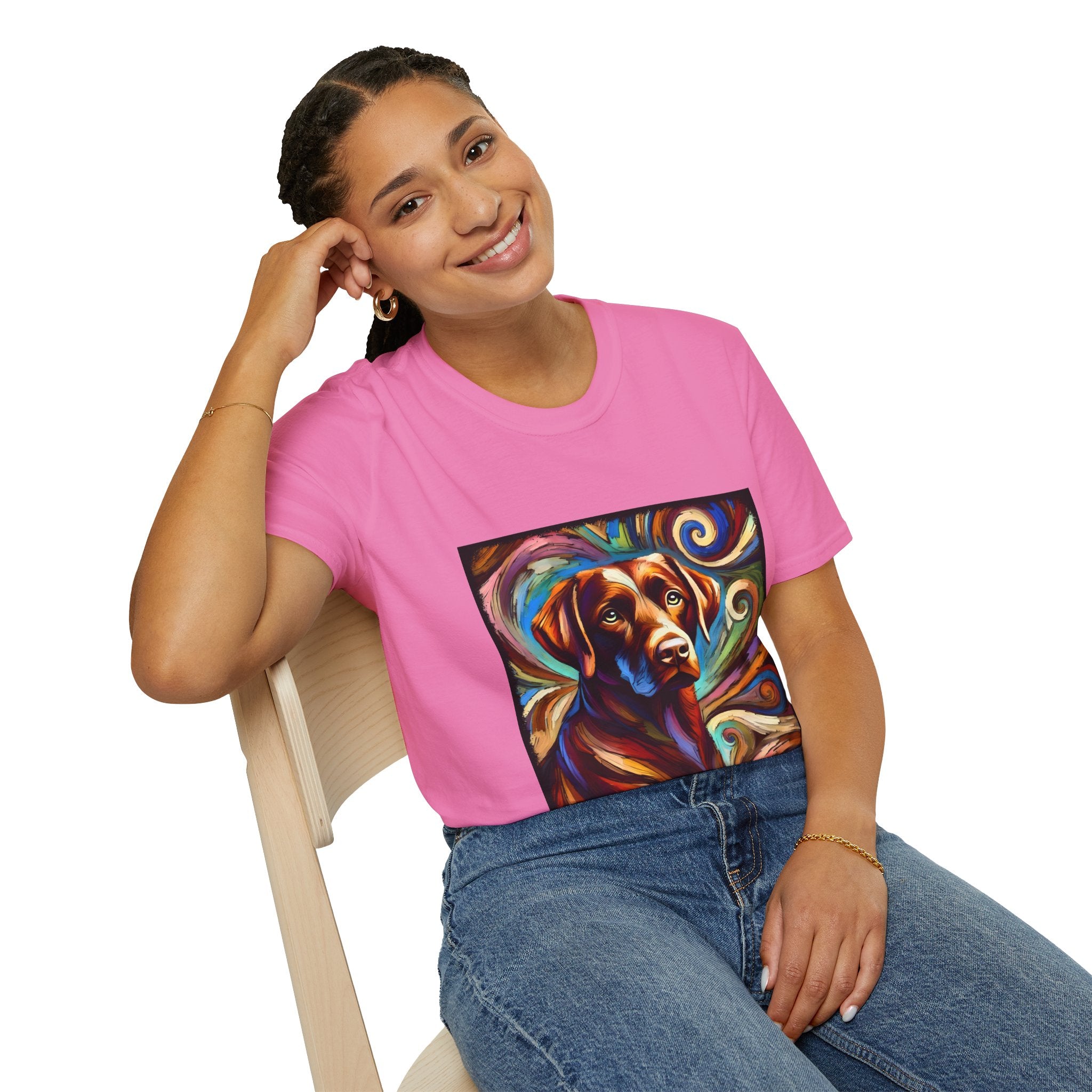 Labrador Retriever Bold Swirl | Unisex Dog T-Shirt