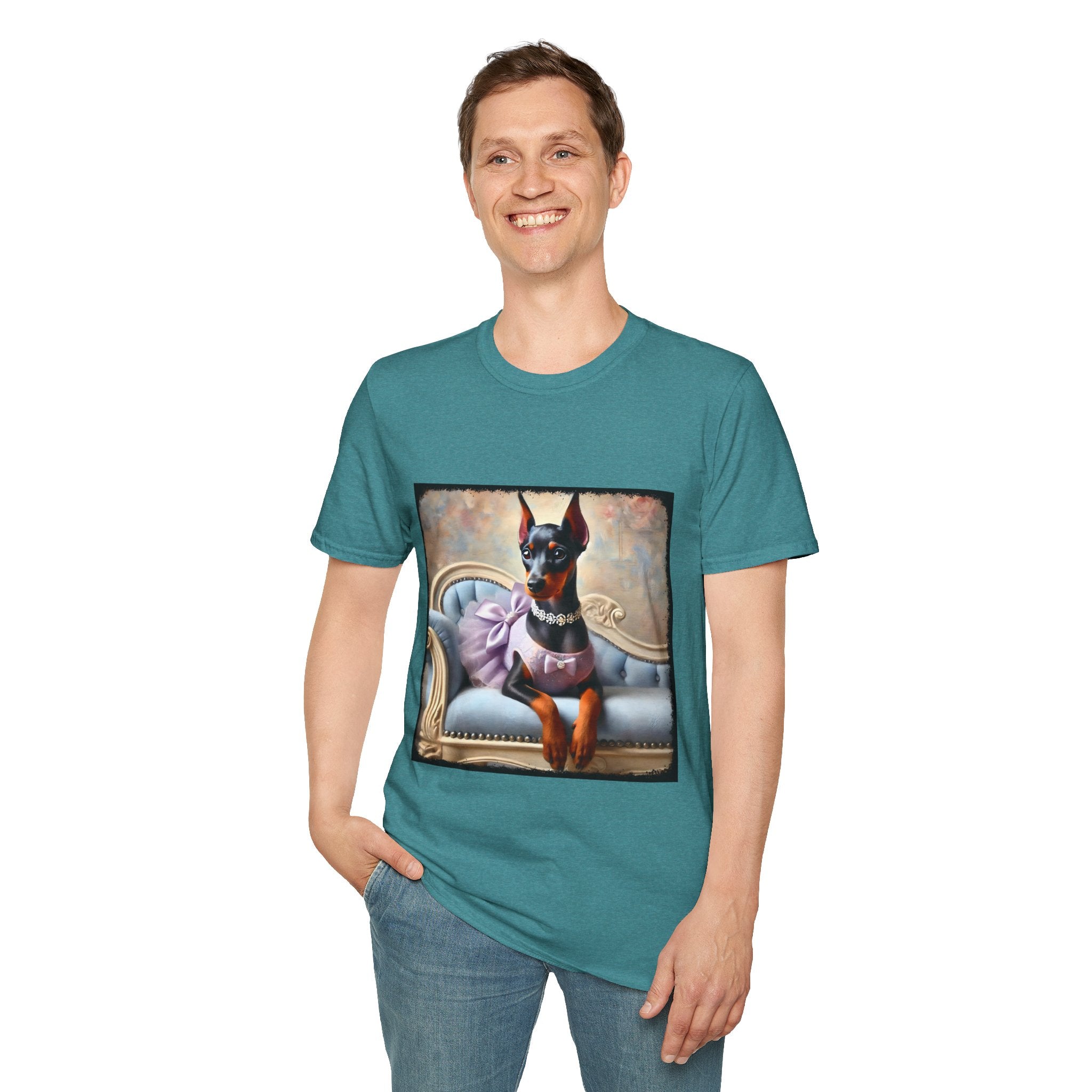 Doberman Pinscher Purple Princess Classic | Unisex Dog T-Shirt