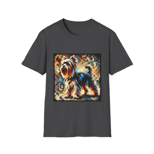 Yorkshire Terrier Bold Classic design dog lover unisex t-shirt in dark heather