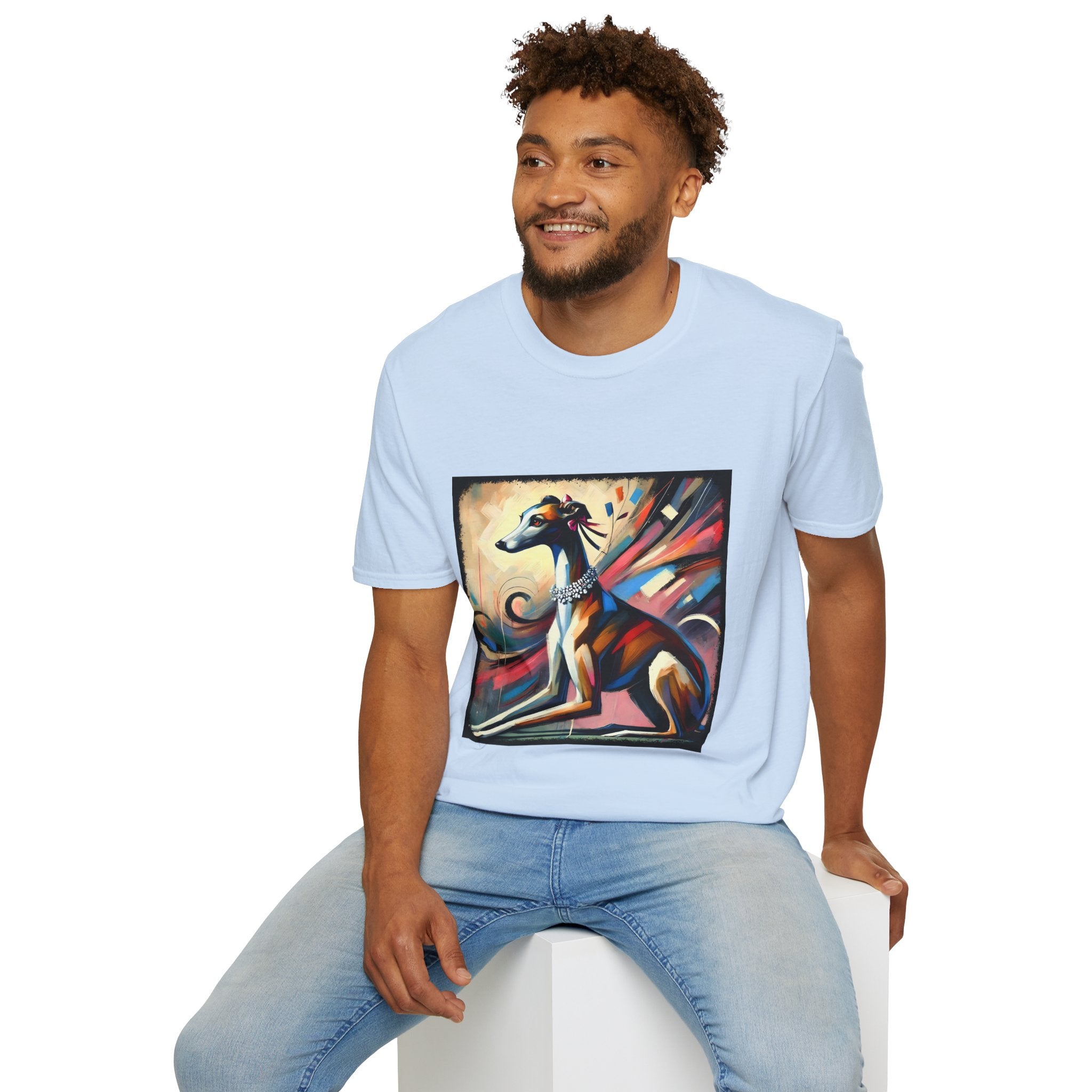 Greyhound Bold Pastel Classic  | Unisex Dog T-Shirt