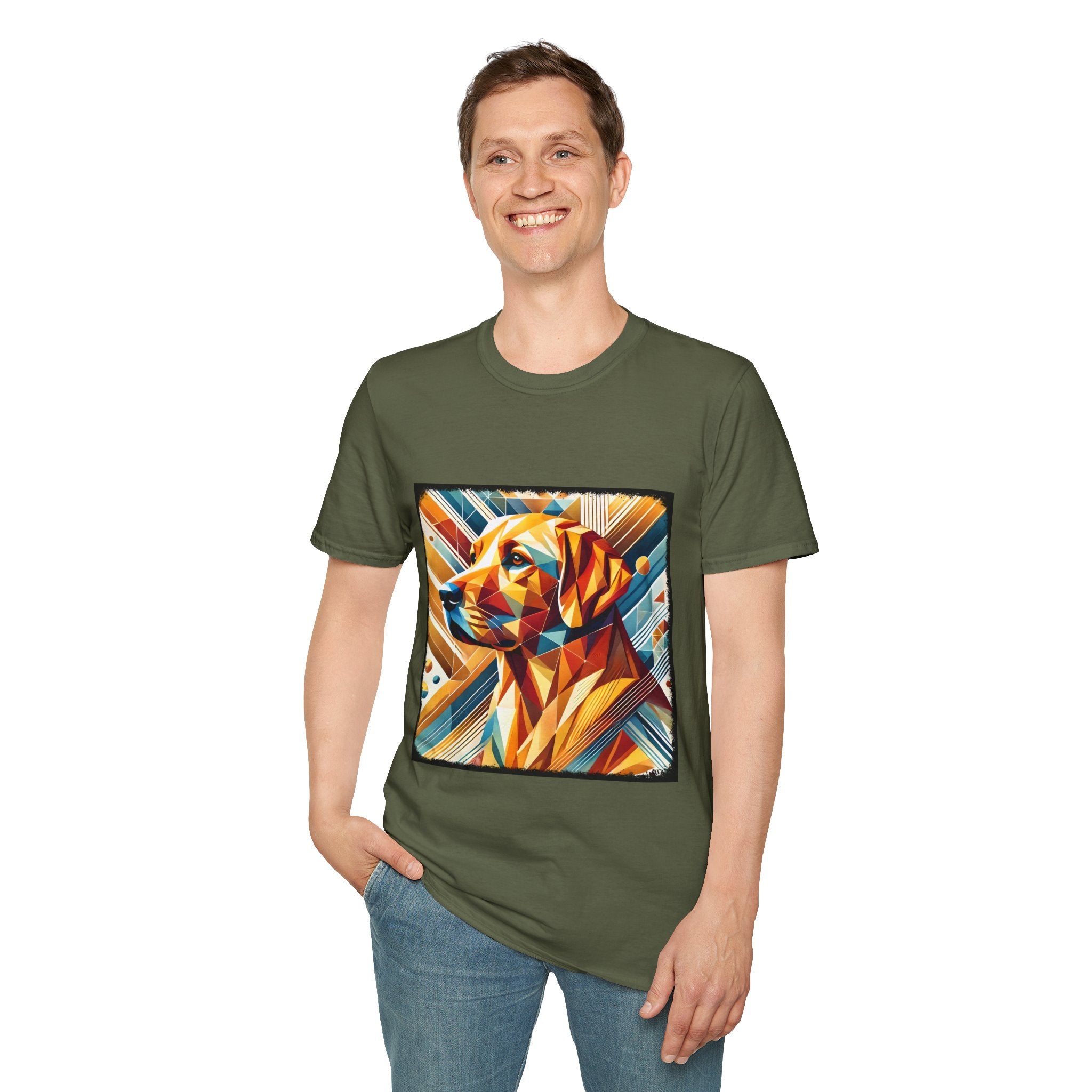 Labrador Retriever Vivid Geometric | Unisex Dog T-Shirt