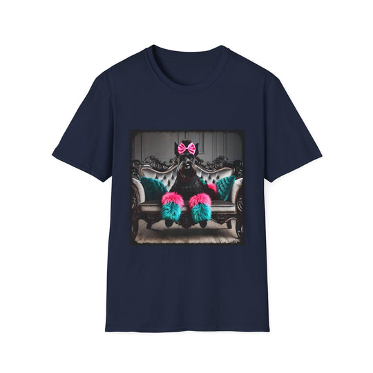 Schnauzer True Trendsetter design dog lover unisex t-shirt in navy