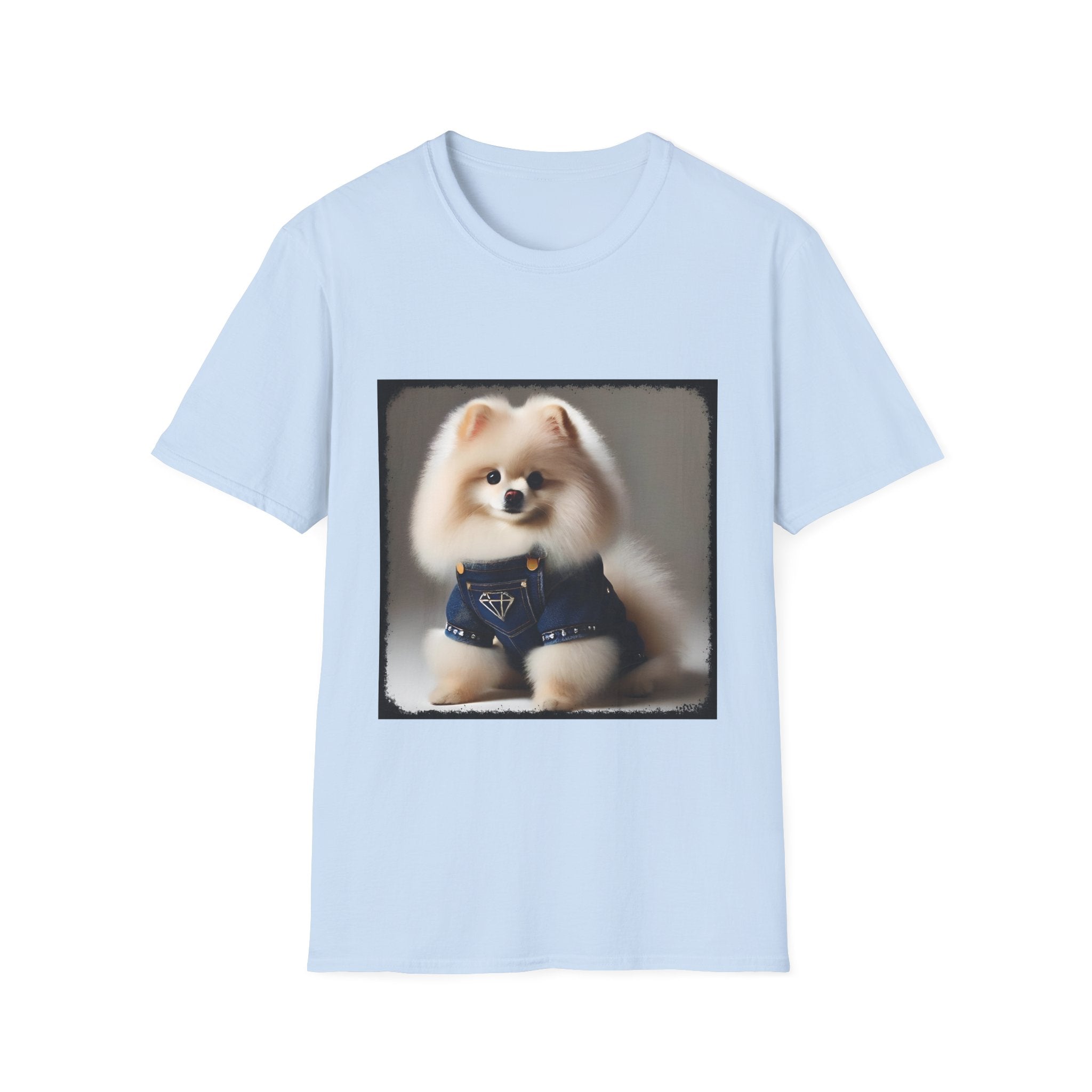 Pomeranian Pure Denim | Unisex Dog T-Shirt