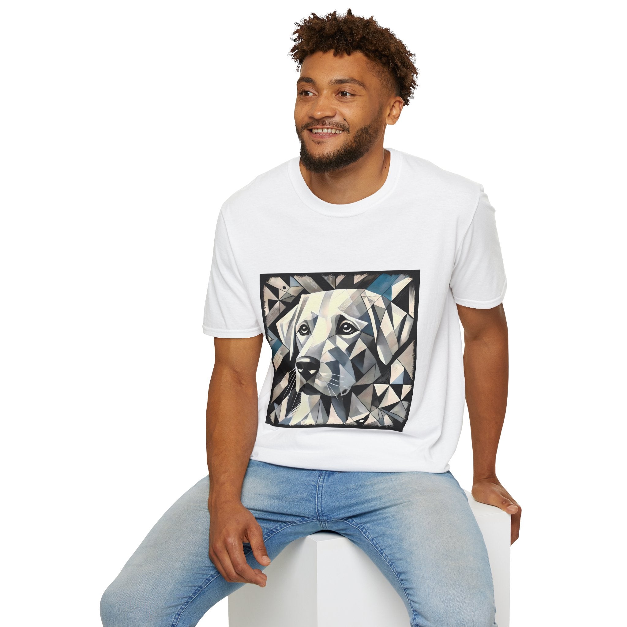 Labrador Retriever White Geometric | Unisex Dog T-Shirt
