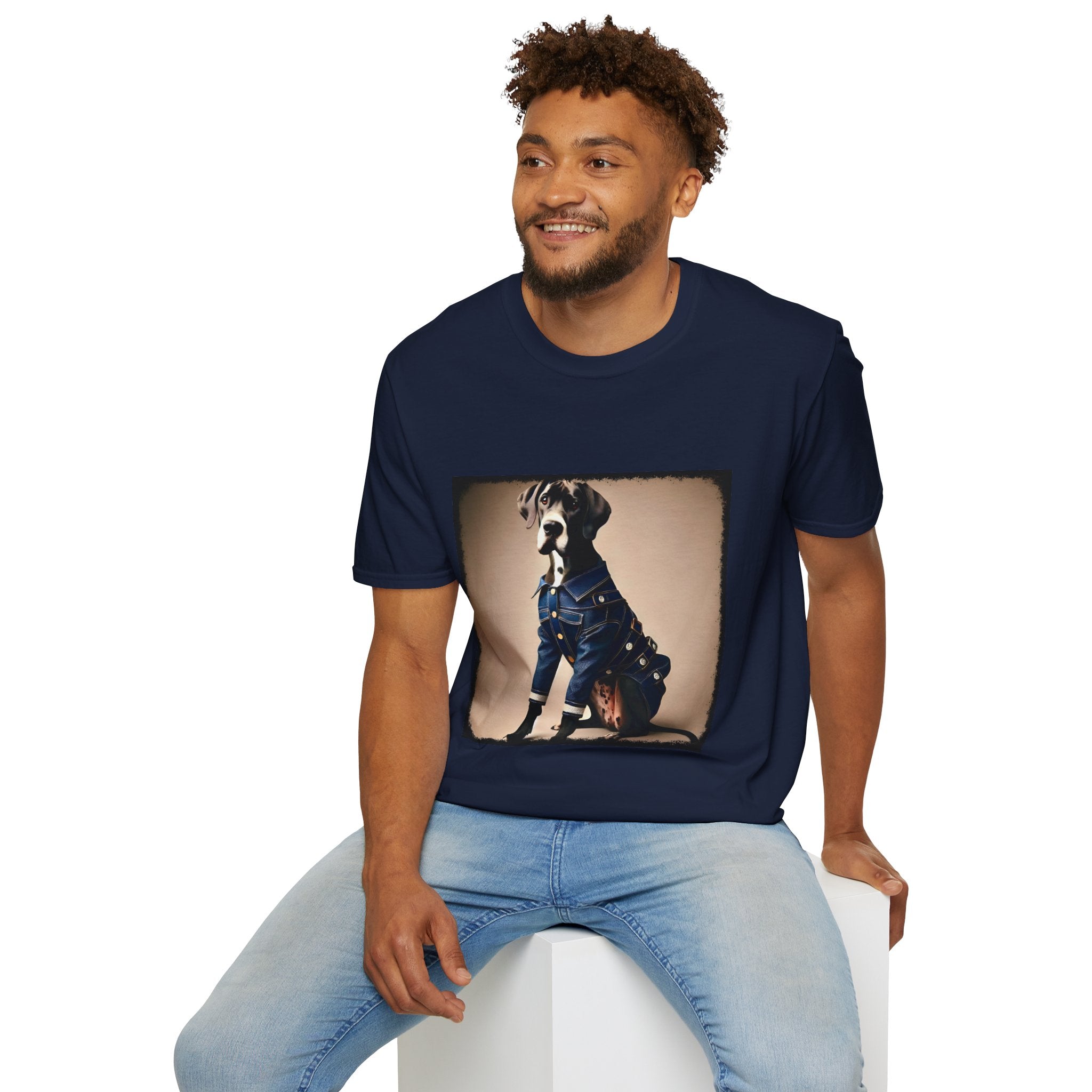 Great Dane Denim Mood | Unisex Dog T-Shirt