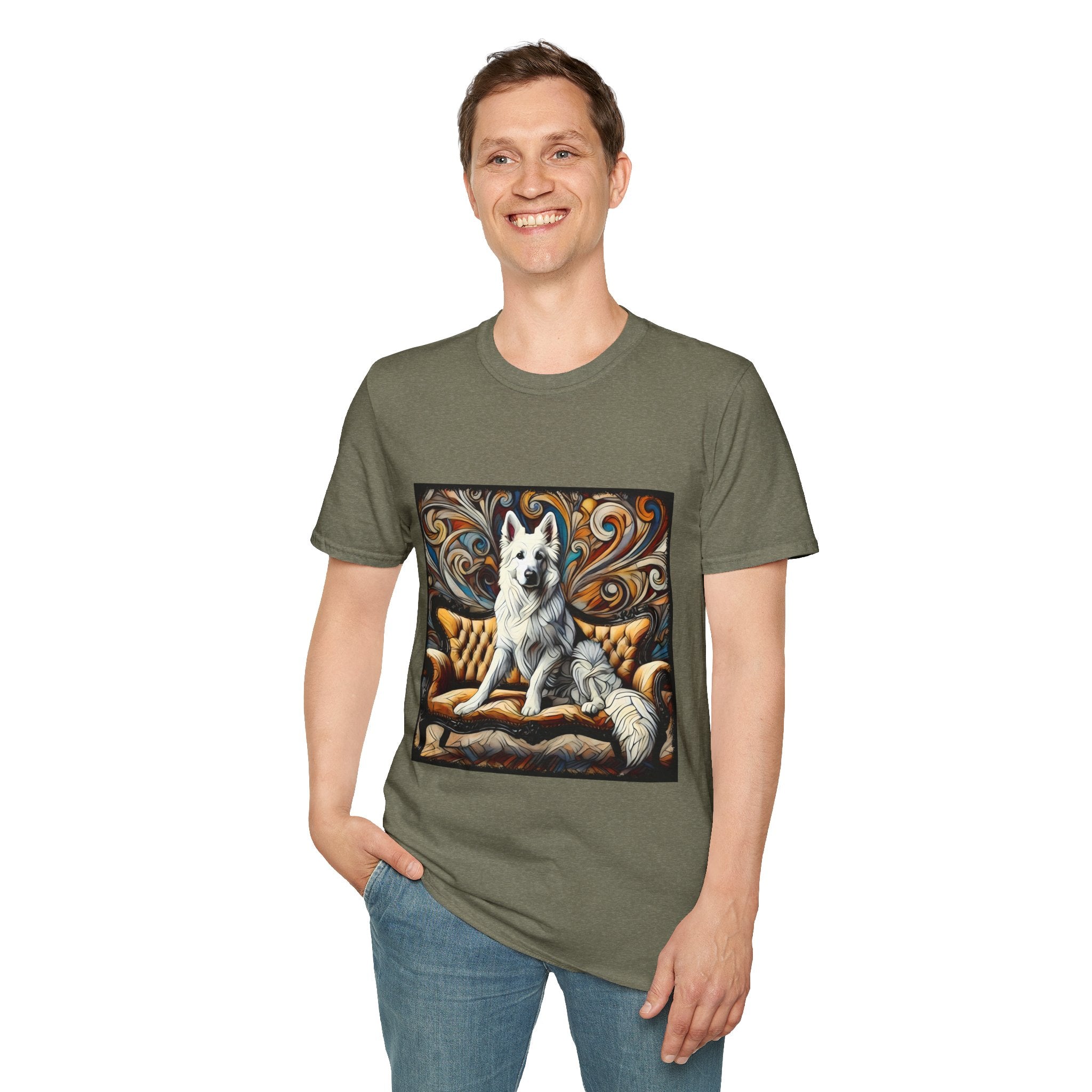 German Shepherd Bold Swirl | Unisex Dog T-Shirt