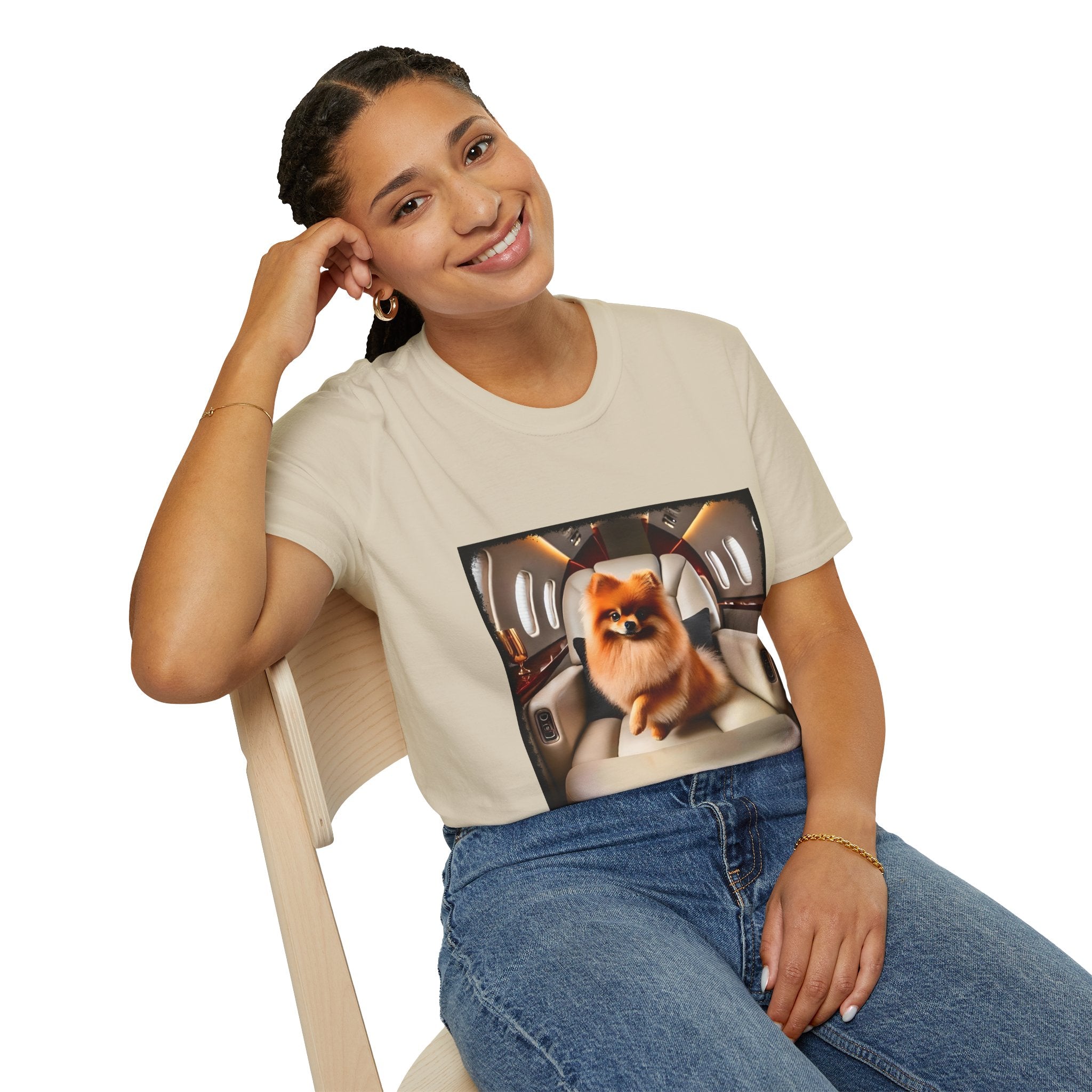 Pomeranian Jet Setter | Unisex Dog T-Shirt