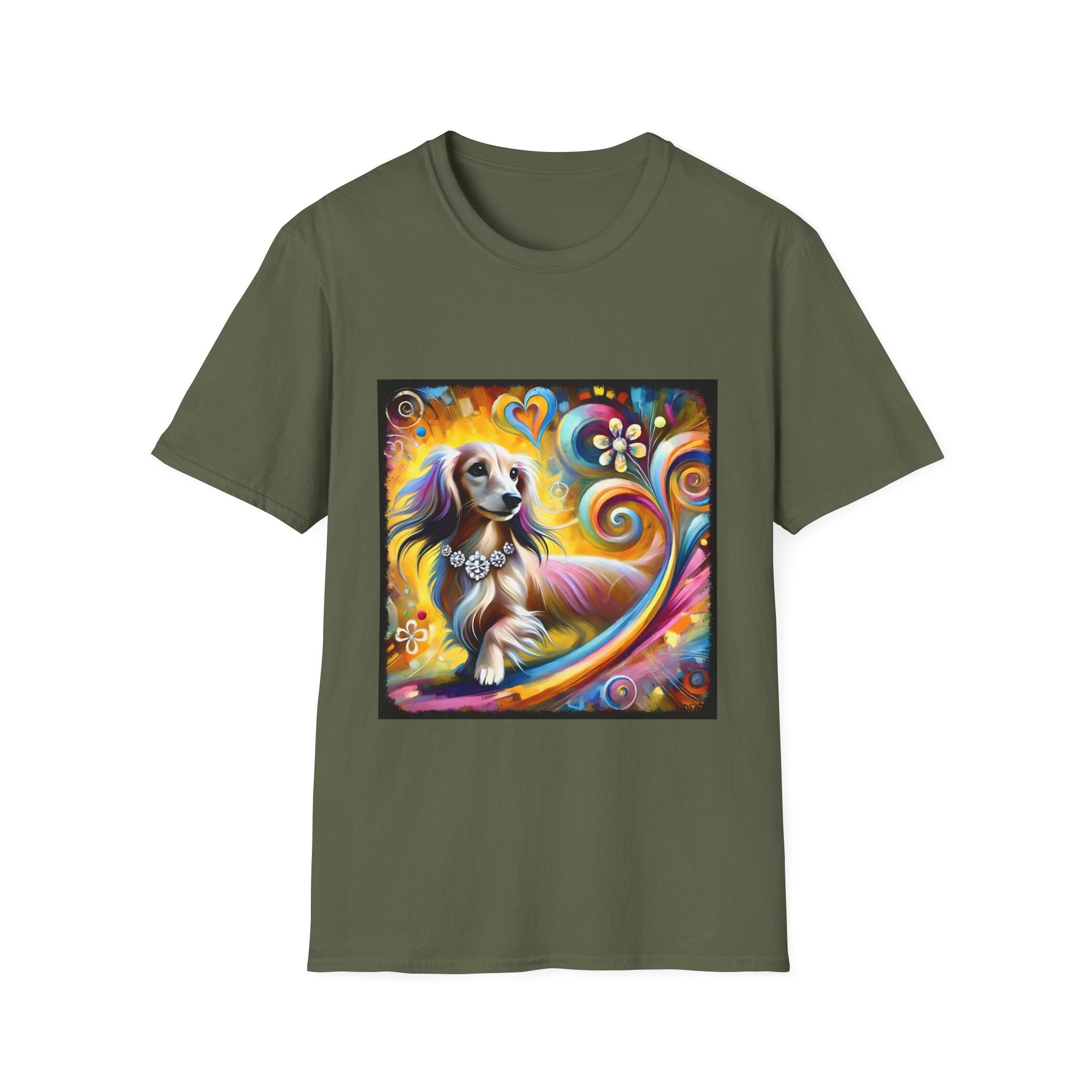 Dachshund Bold Diamond Swirl | Unisex Dog T-Shirt