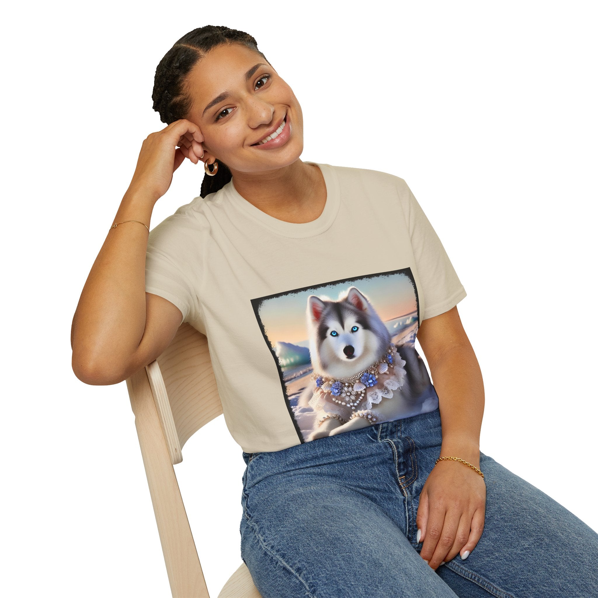 Siberian Husky Snow Princess | Unisex Dog T-Shirt