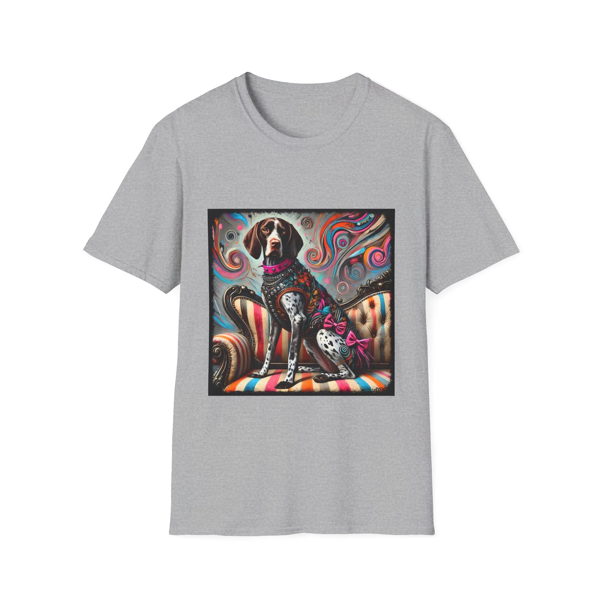 German Shorthaired Pointer Pink Rocker | Unisex Dog T-Shirt