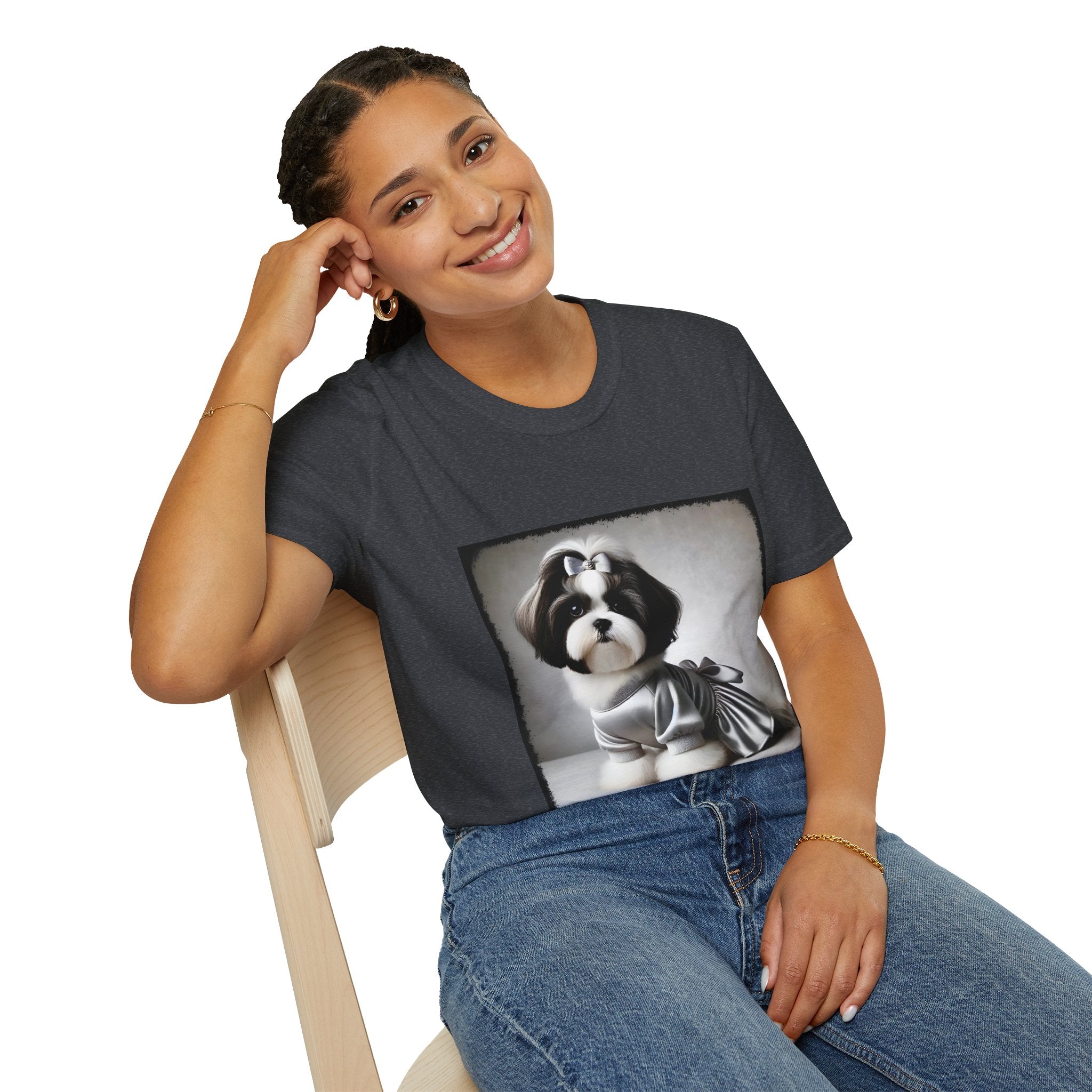 Shih Tzu Silver Sweetheart | Unisex Dog T-Shirt