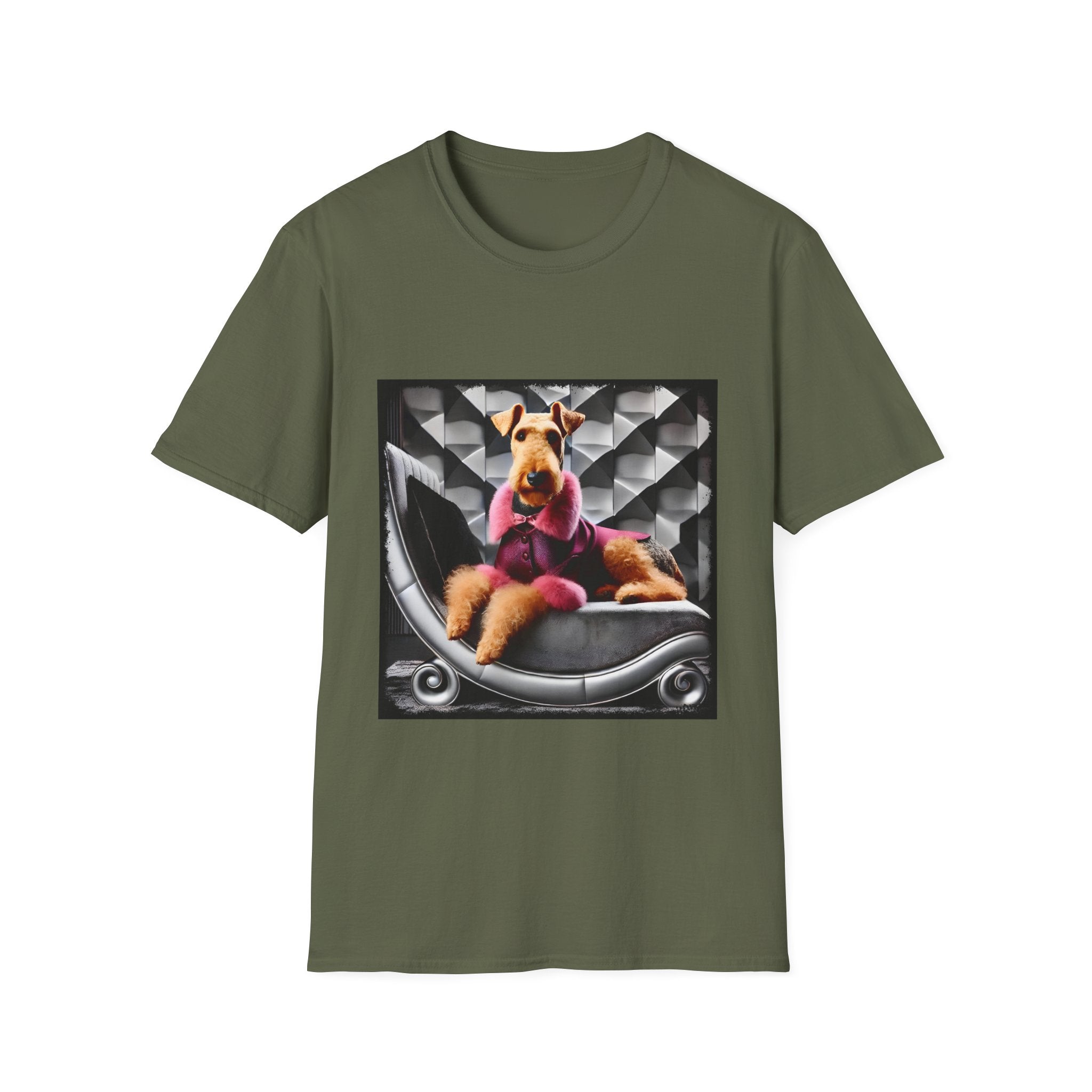 Airedale Terrier Shirt | Pink Star Dog Lover Tee
