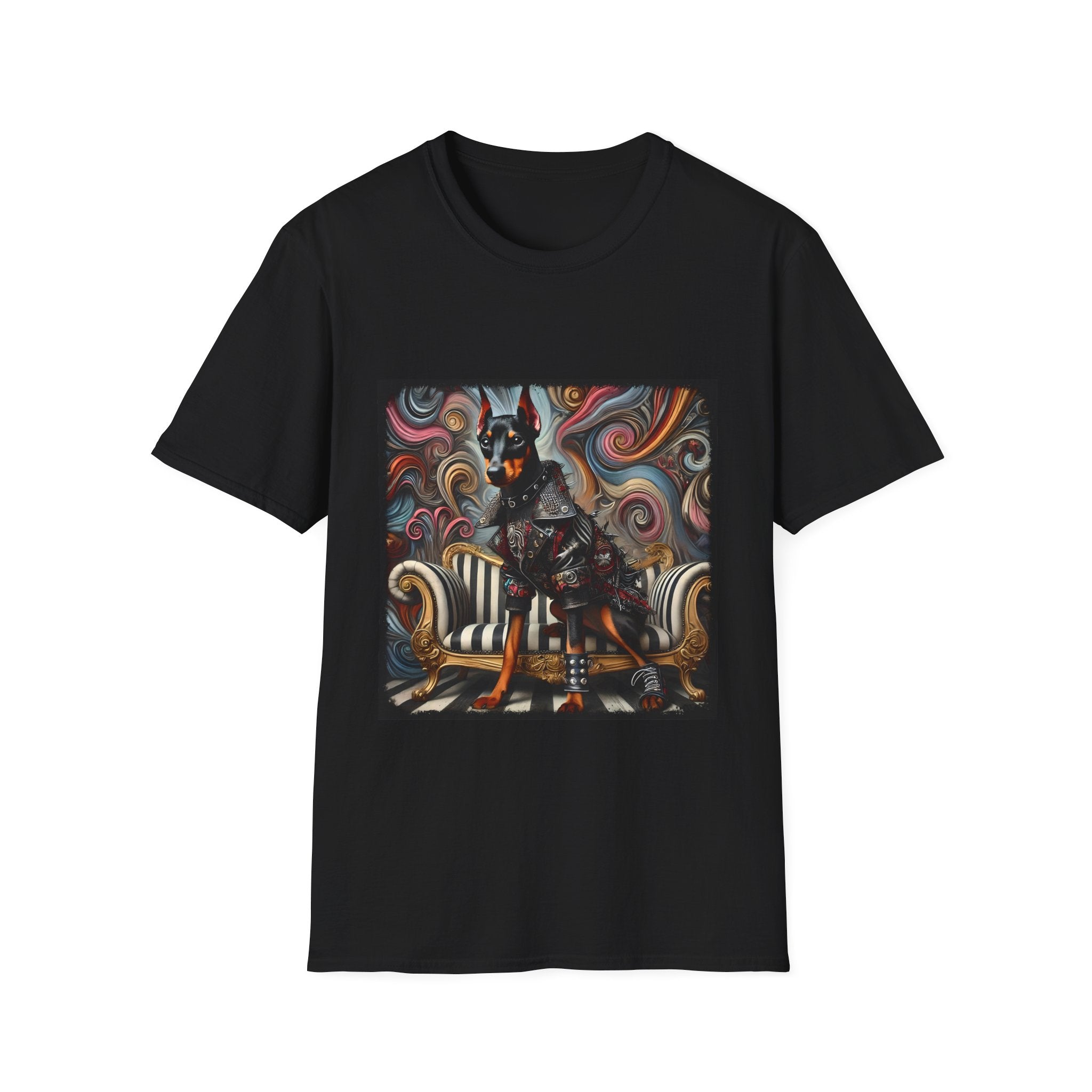 Doberman Pinscher Edgy Rocker | Unisex Dog T-Shirt