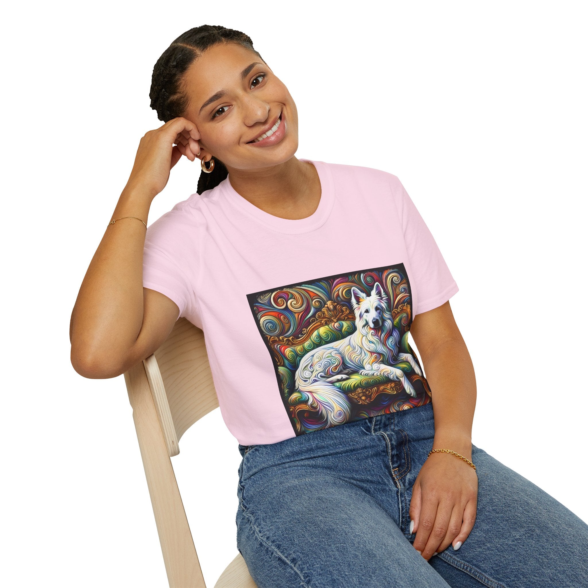 German Shepherd Intense Swirl | Unisex Dog T-Shirt