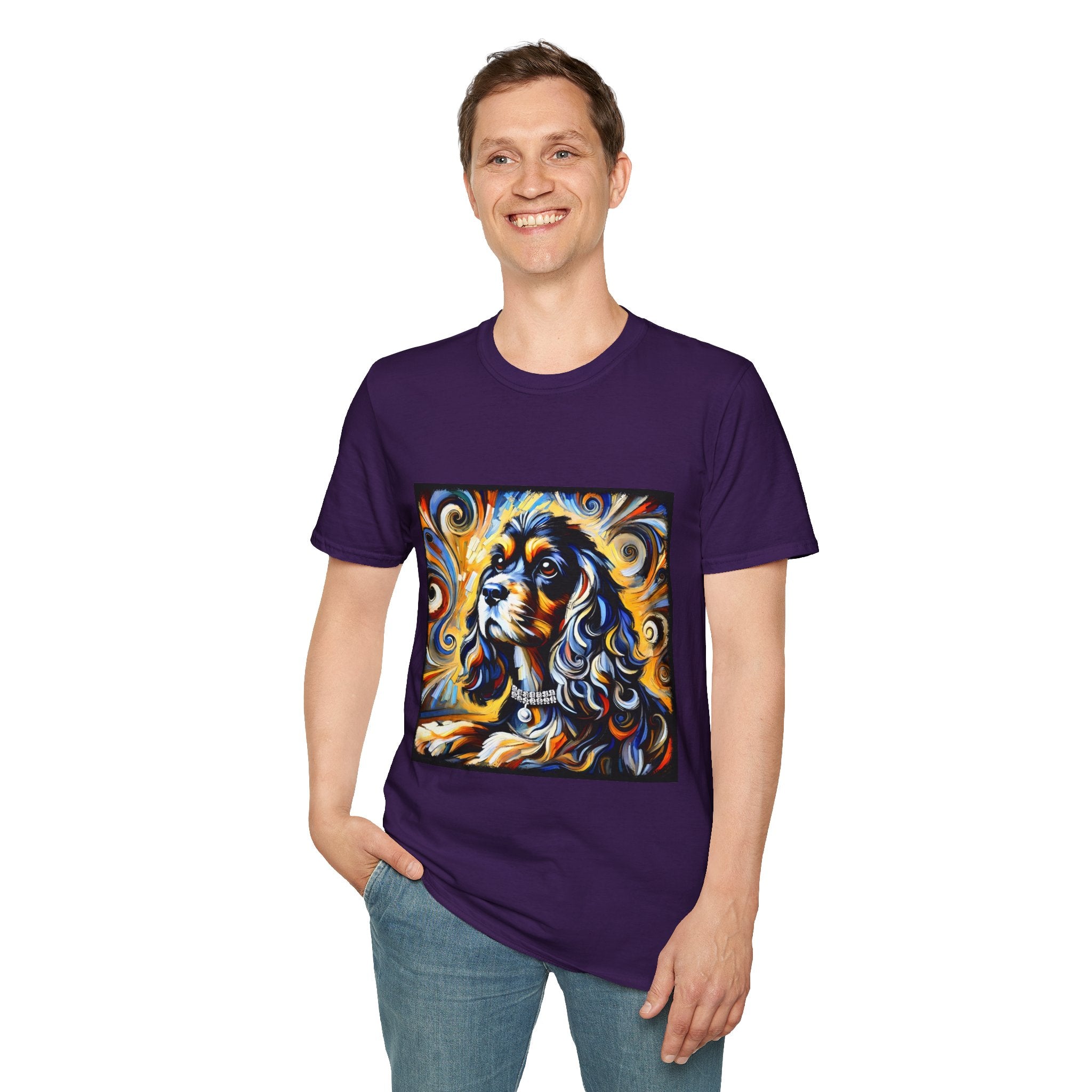 Cocker Spaniel Sun Swirl | Unisex Dog T-Shirt