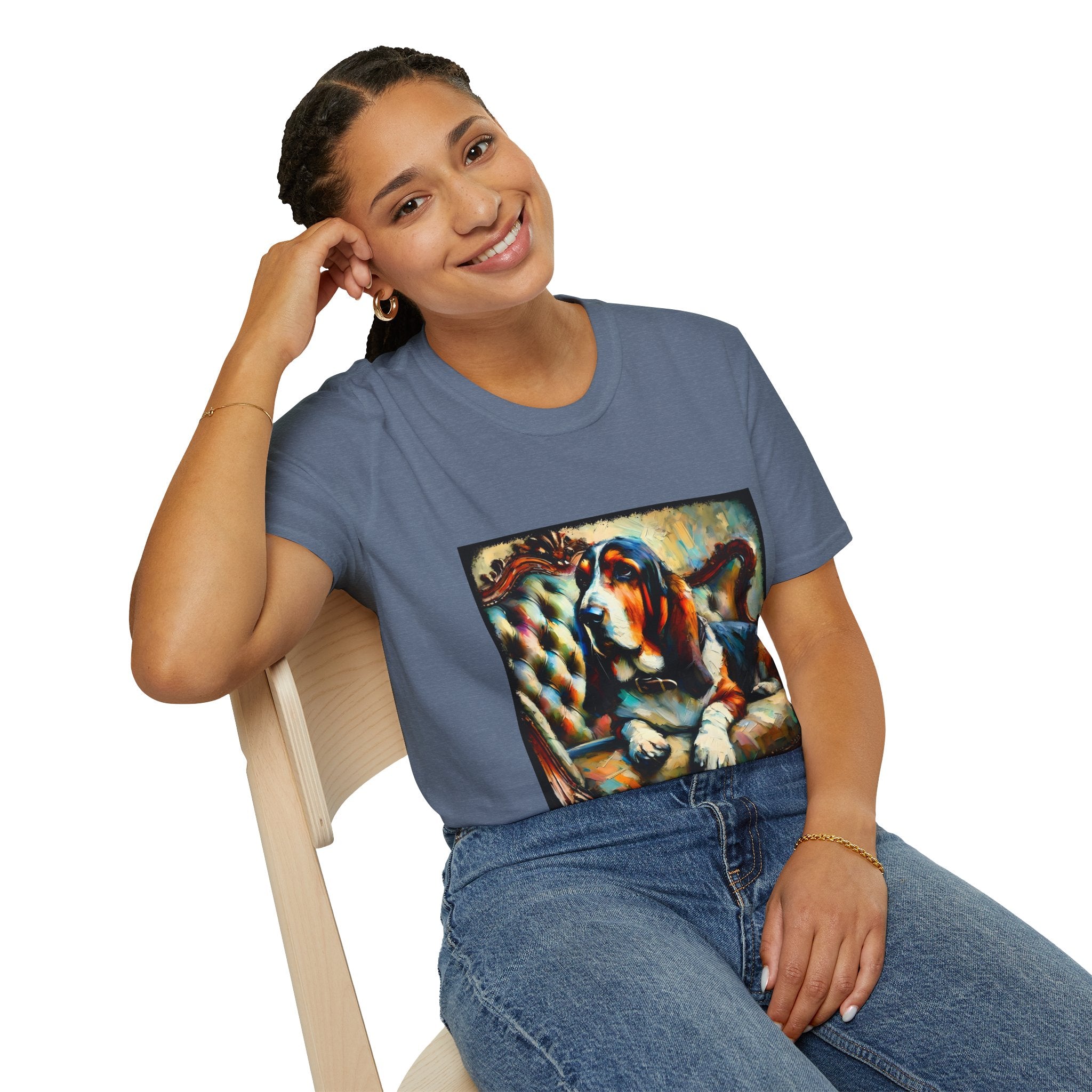 Basset Hound Elegant Classic | Unisex Dog T-Shirt