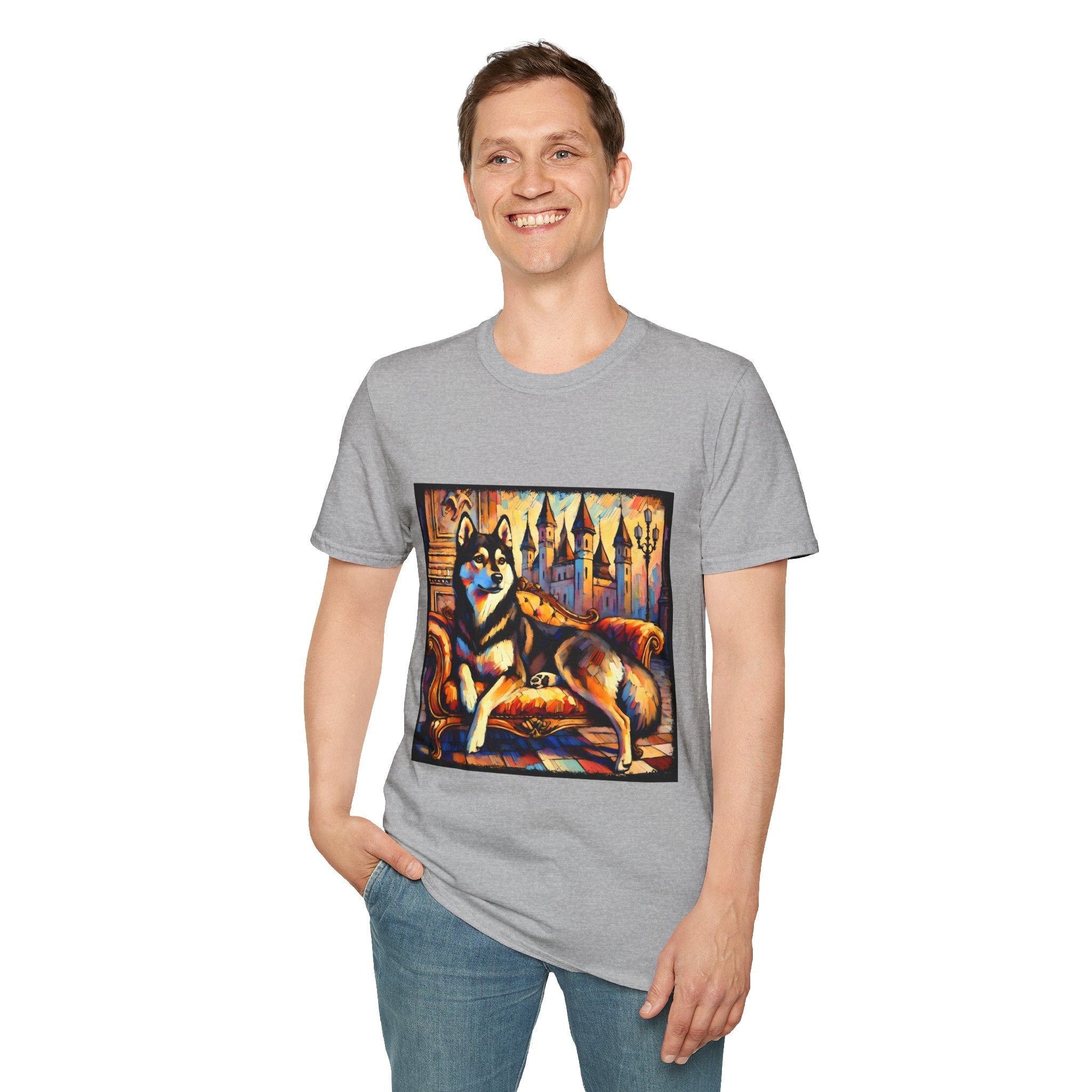 Siberian Husky Watercolor Classic | Unisex Dog T-Shirt