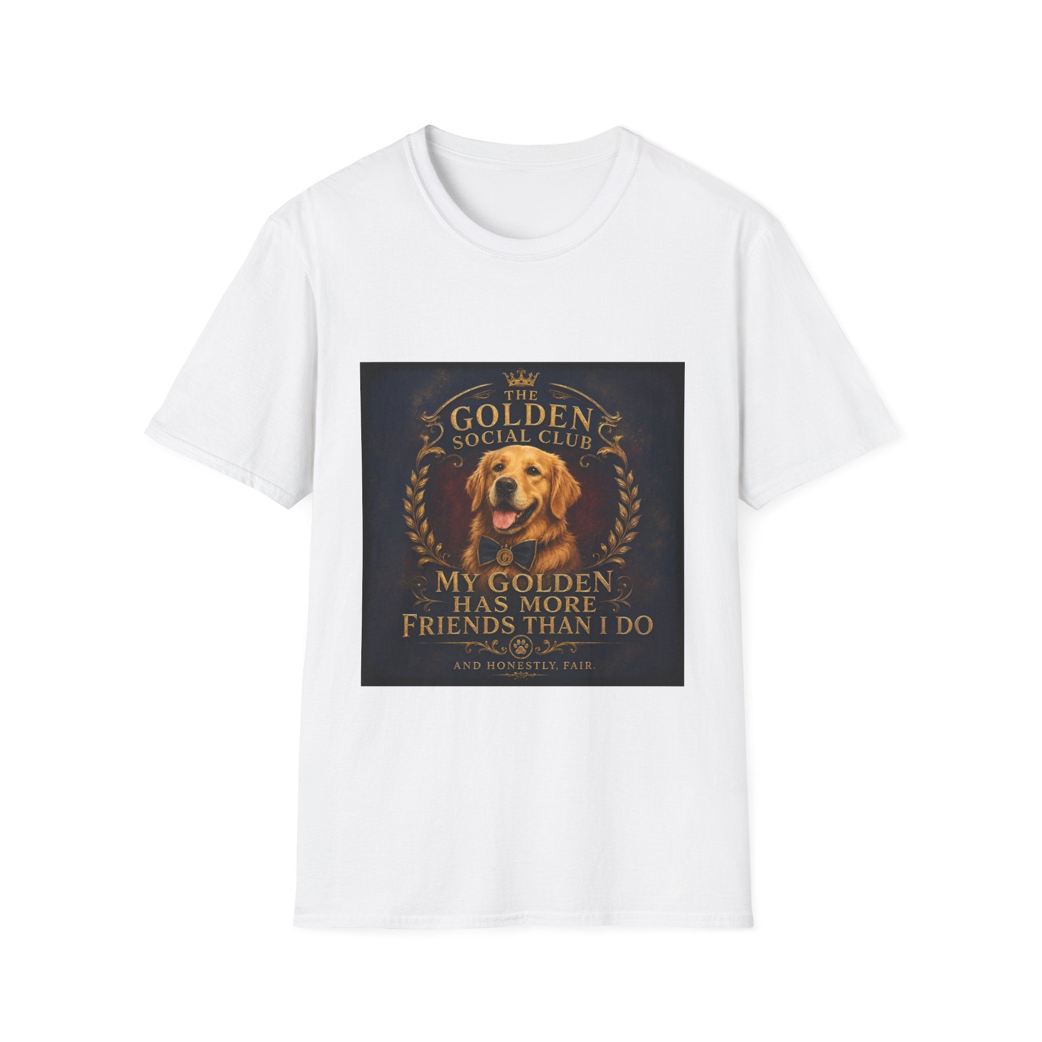 Golden Retriever Shirt | My Golden Has More Friends Than I Do Dog Lover Tee