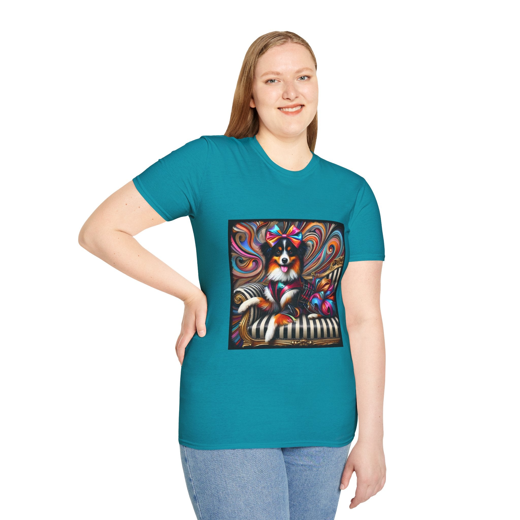 Australian Shepherd Bold Glam Rocker | Unisex Dog T-Shirt