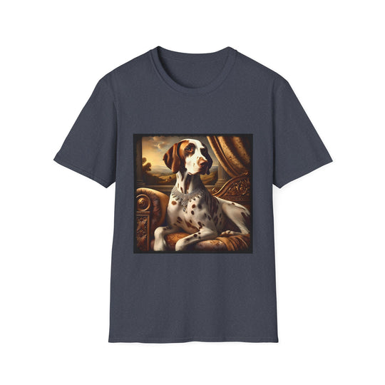 Dalmatian Lovely Lady design dog lover unisex t-shirt in heather navy
