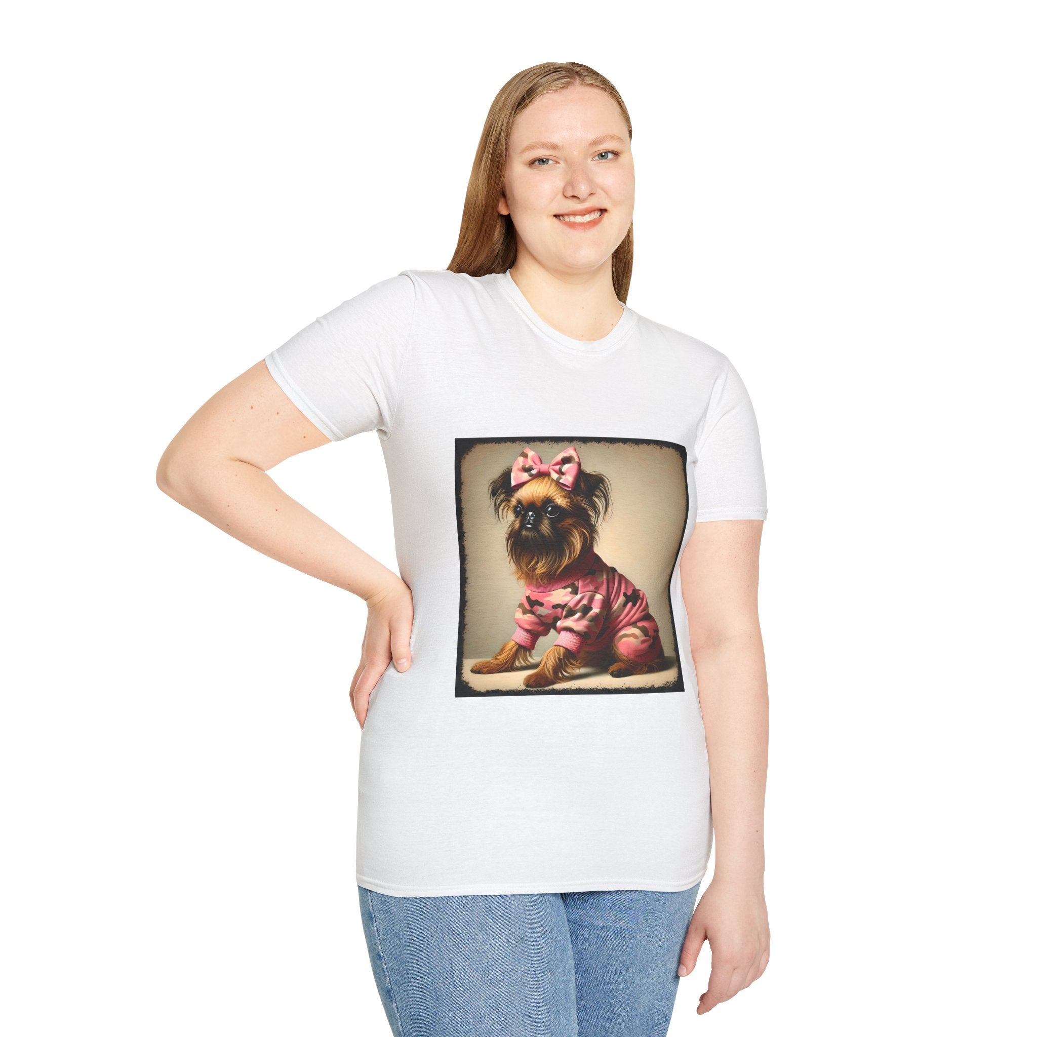 Brussels Griffon Camo Cutie | Unisex Dog T-Shirt