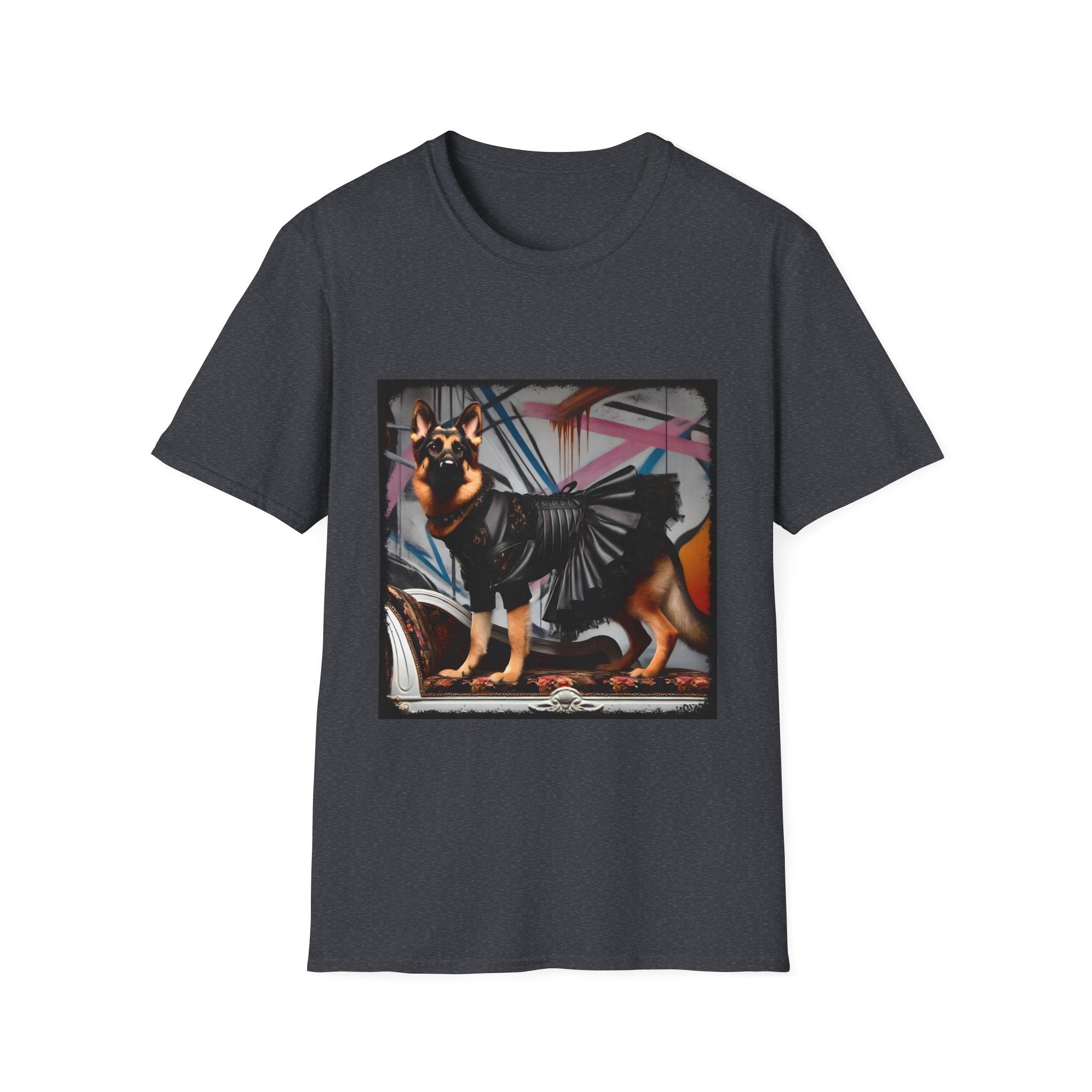 German Shepherd Leather Rebel | Unisex Dog T-Shirt