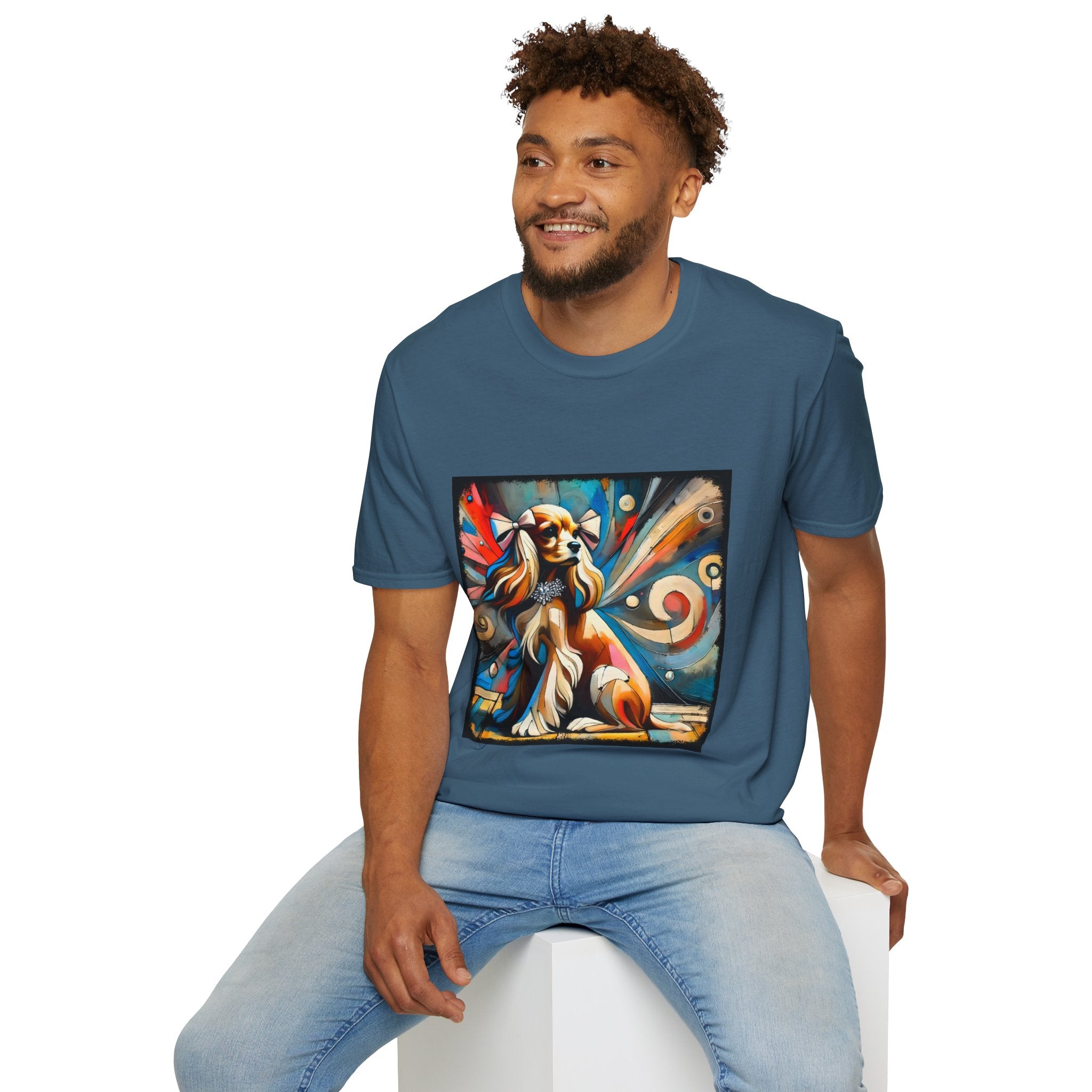 Cocker Spaniel Vivid Swirl | Unisex Dog T-Shirt