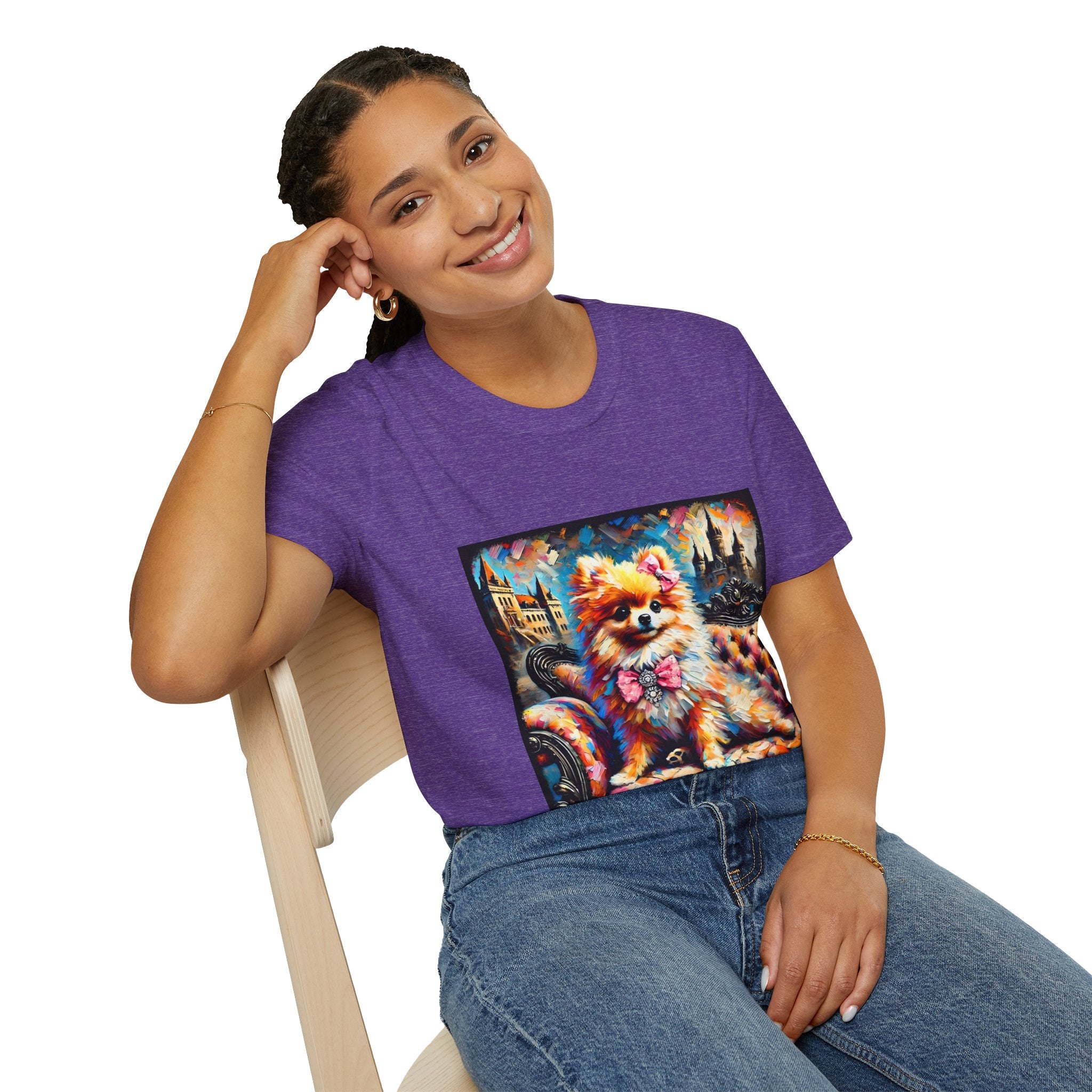 Pomeranian Diamond Princess Classic  | Unisex Dog T-Shirt