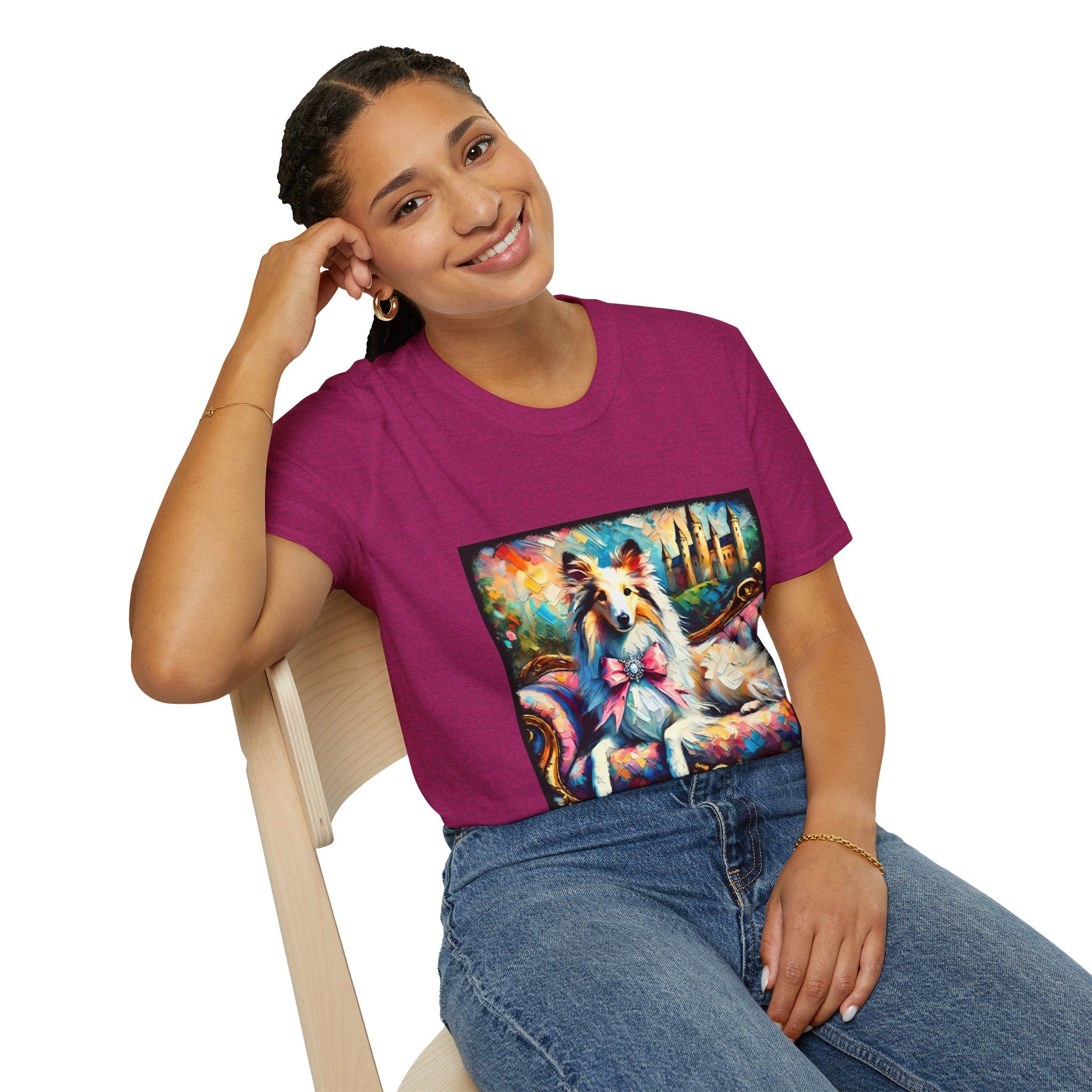 Collie Diamond Princess Classic | Unisex Dog T-Shirt