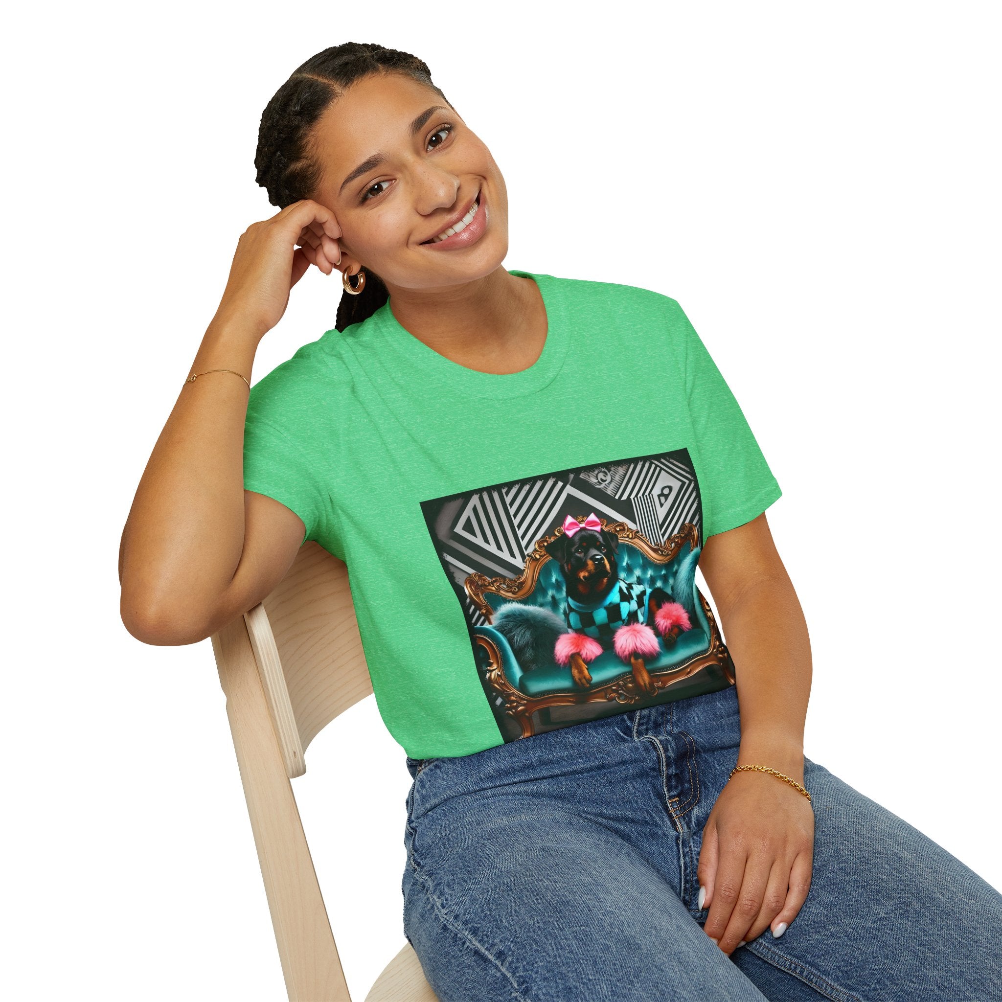 Rottweiler Fierce Fashionista | Unisex Dog T-Shirt