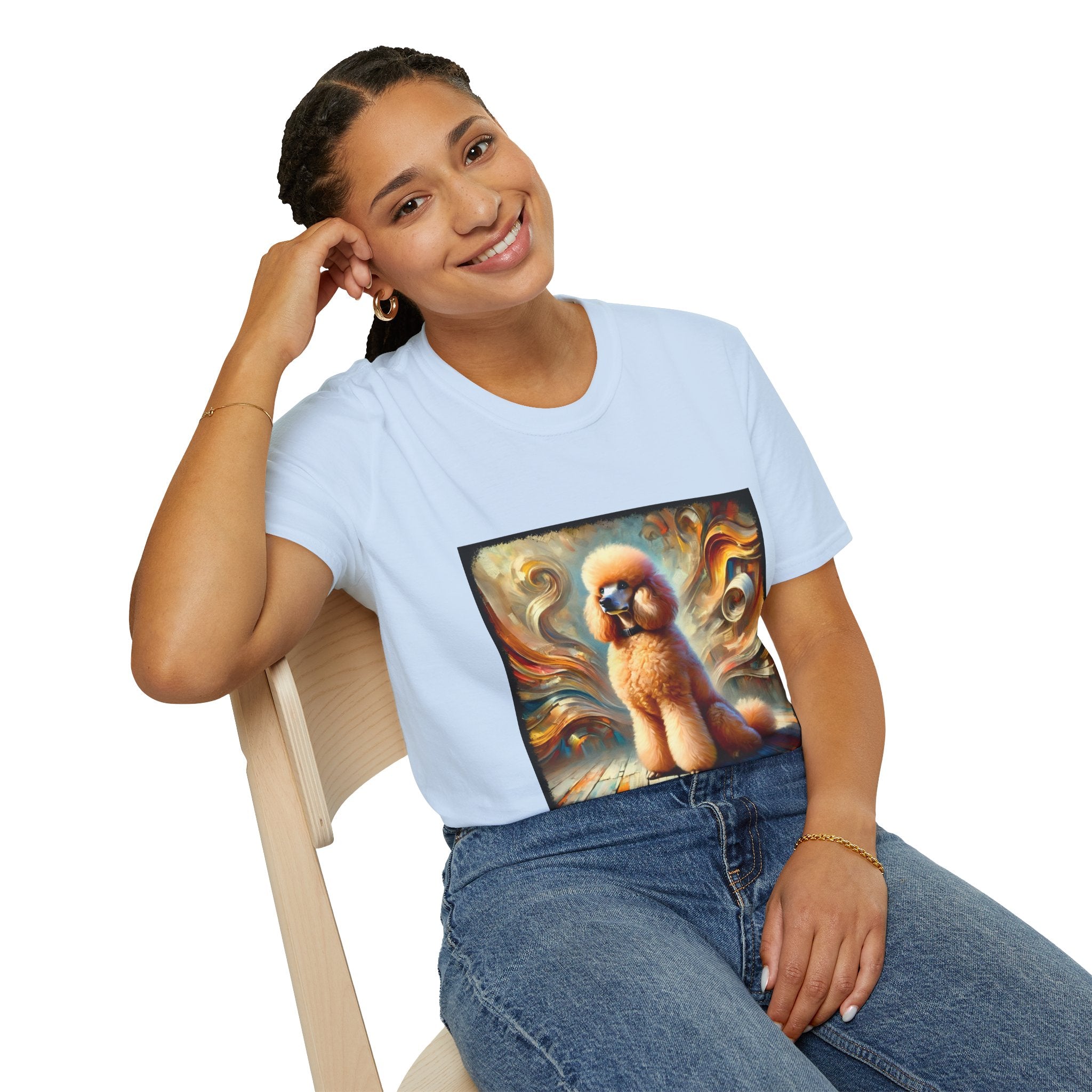 Poodle Golden Swirl | Unisex Dog T-Shirt