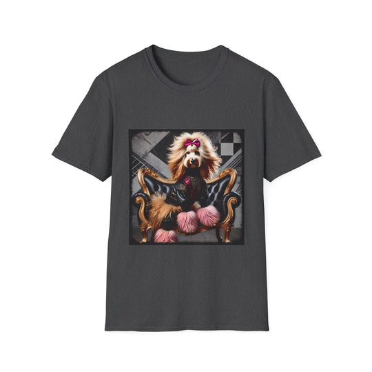 Goldendoodle Fierce Fashionista design dog lover unisex t-shirt in dark heather