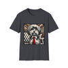 Dog Lover Tee – Havanese B&W Red Tie Graphic
