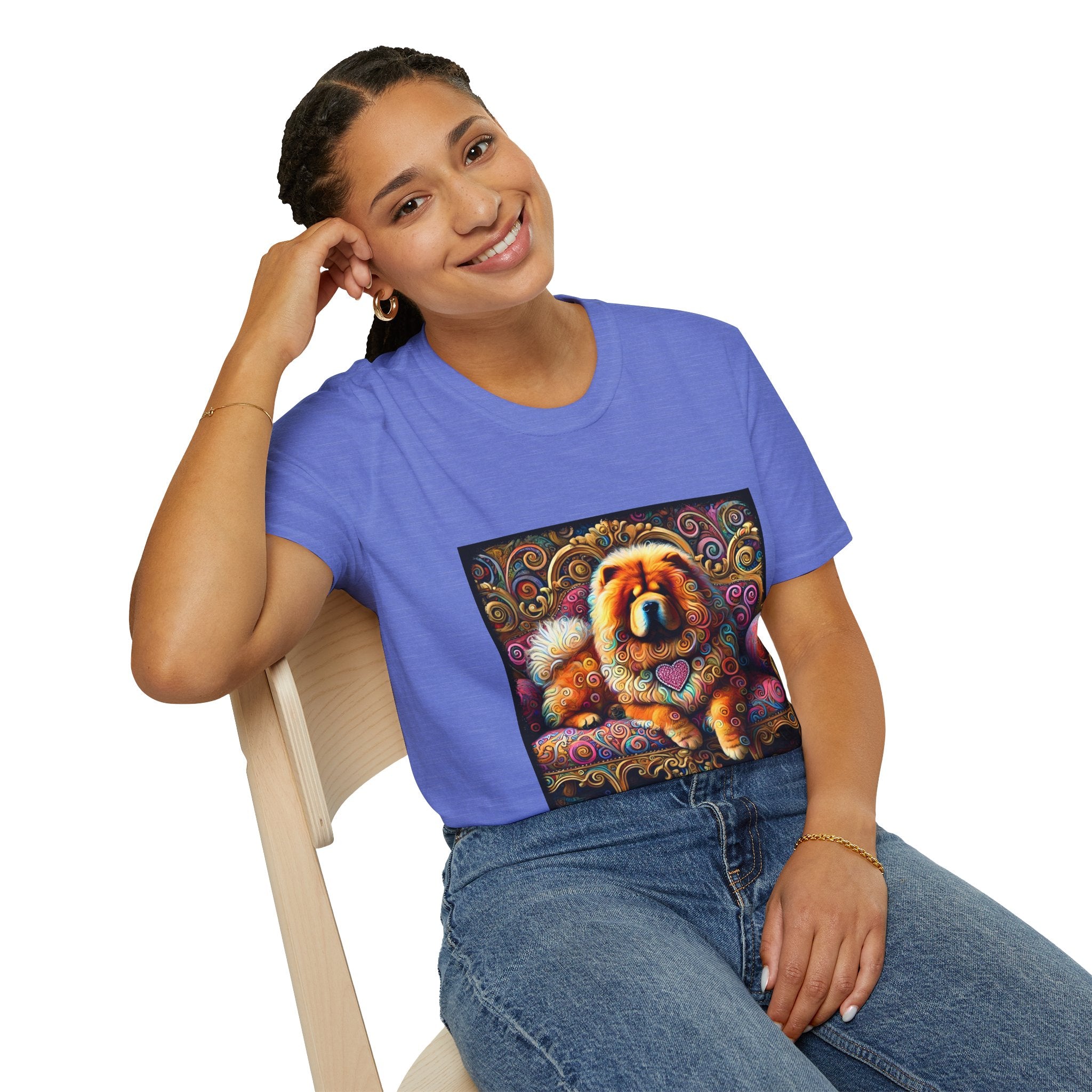 Chow Chow Love Swirl | Unisex Dog T-Shirt
