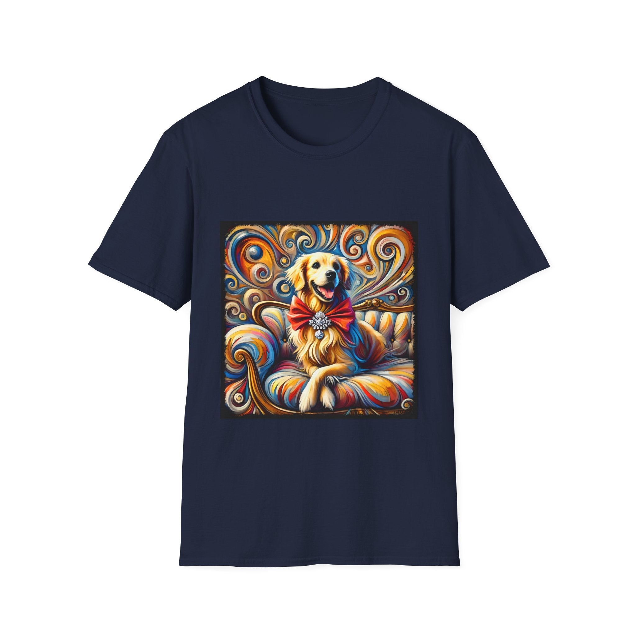 Golden Retriever Shirt | Happy Dog Swirl Dog Lover Tee