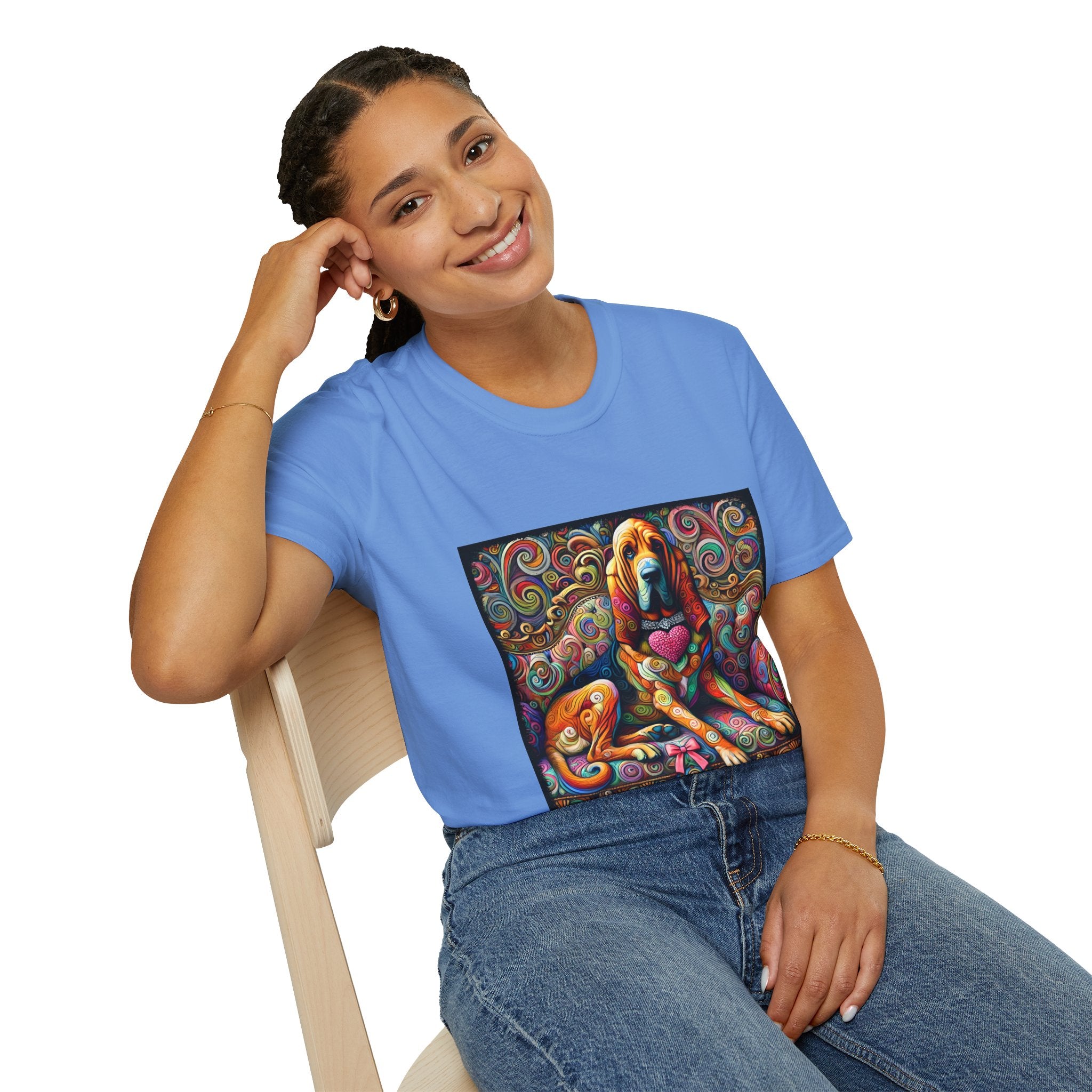 Bloodhound Love Swirl | Unisex Dog T-Shirt